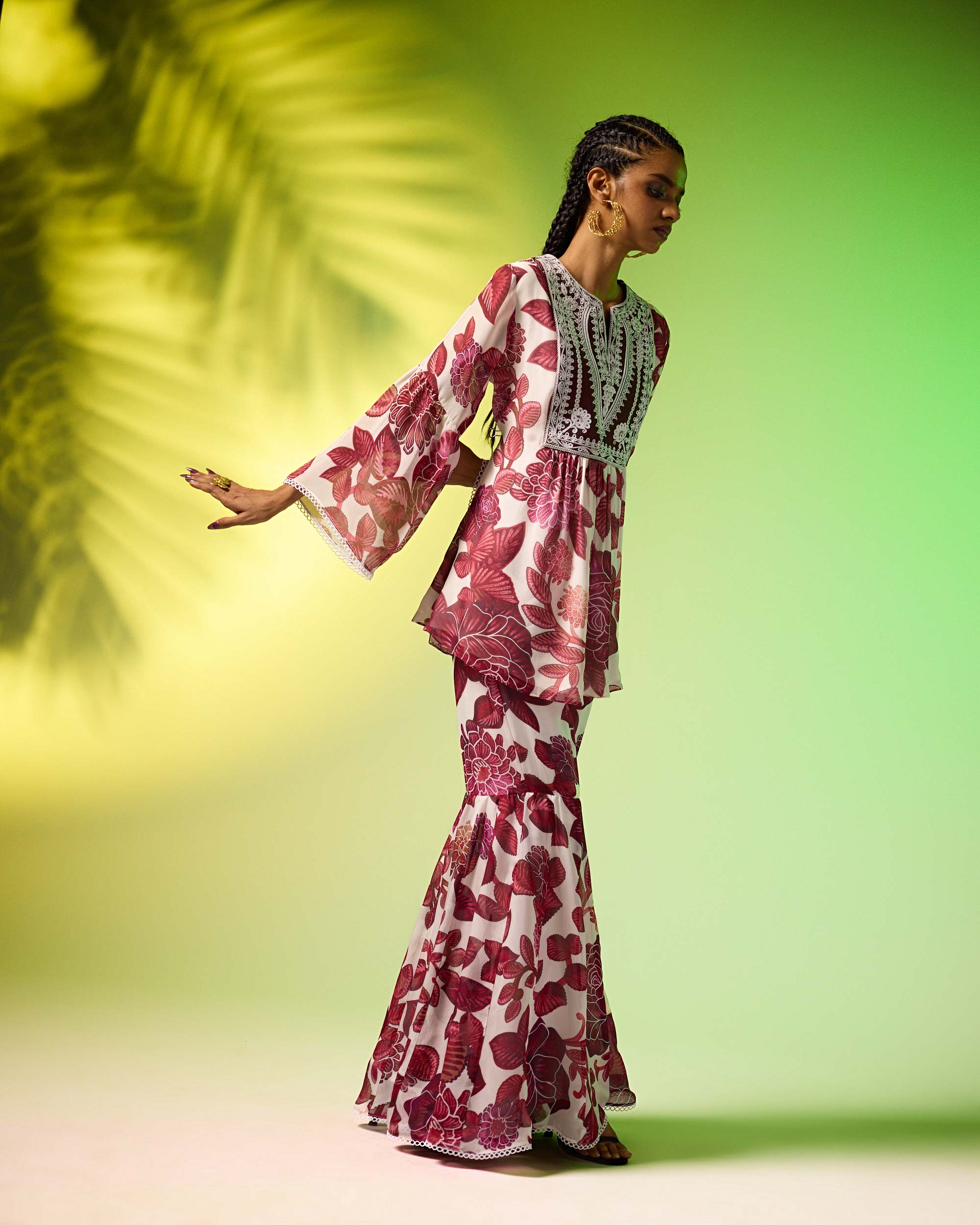 Jamaica : Pankti/Gharara - Burgundy
