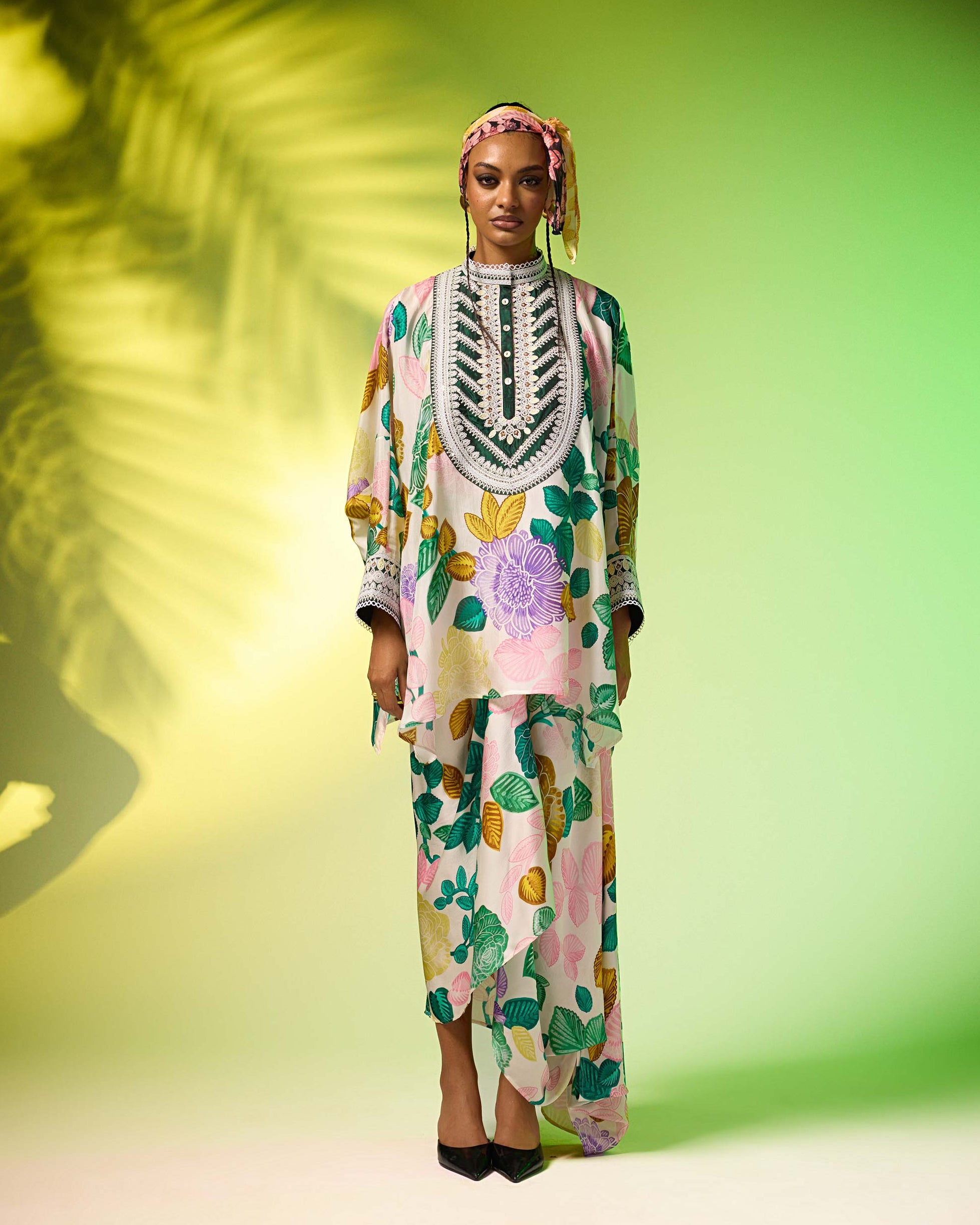 Jamaica : Insha - Emerald/Blush