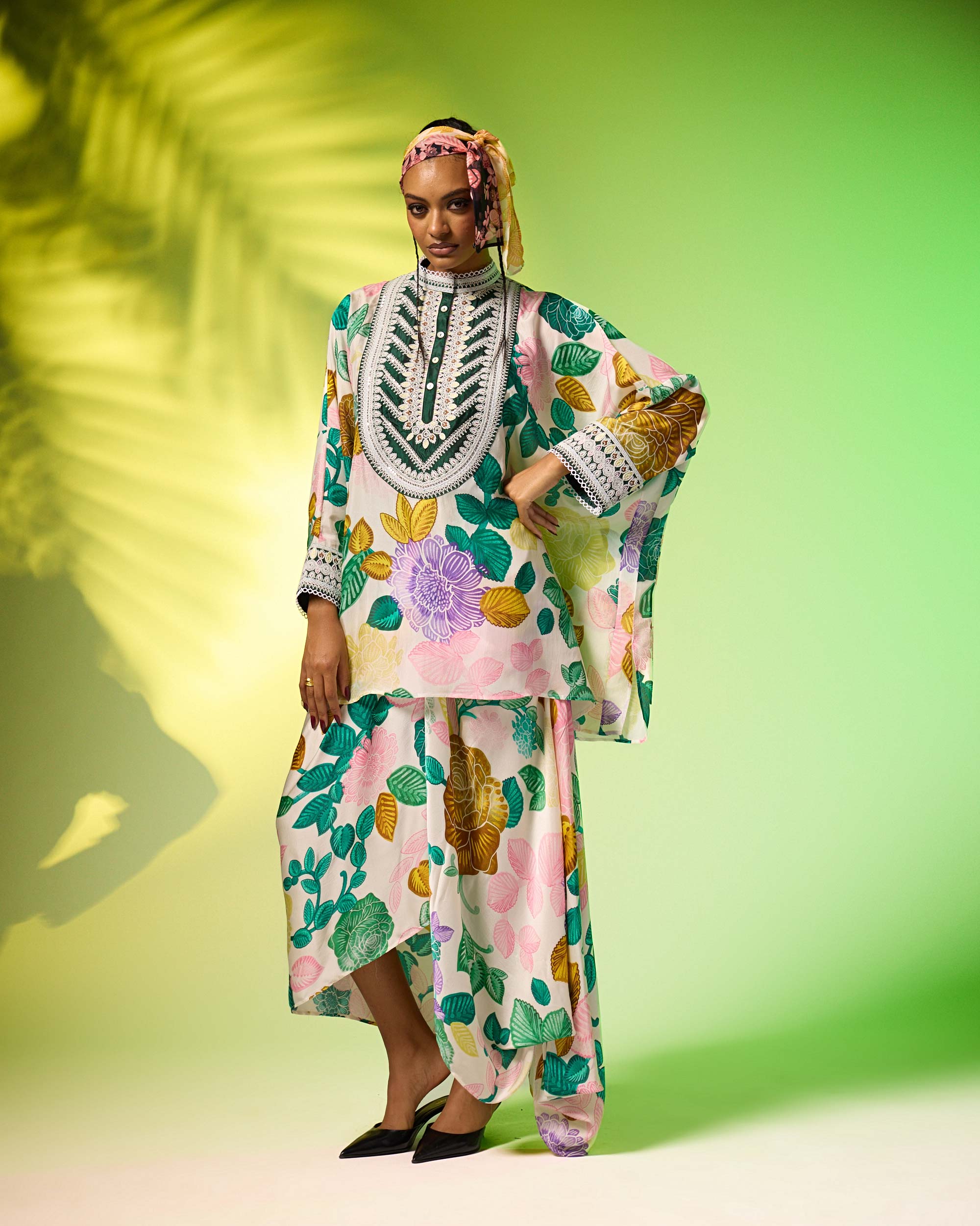 Jamaica : Insha - Emerald/Blush