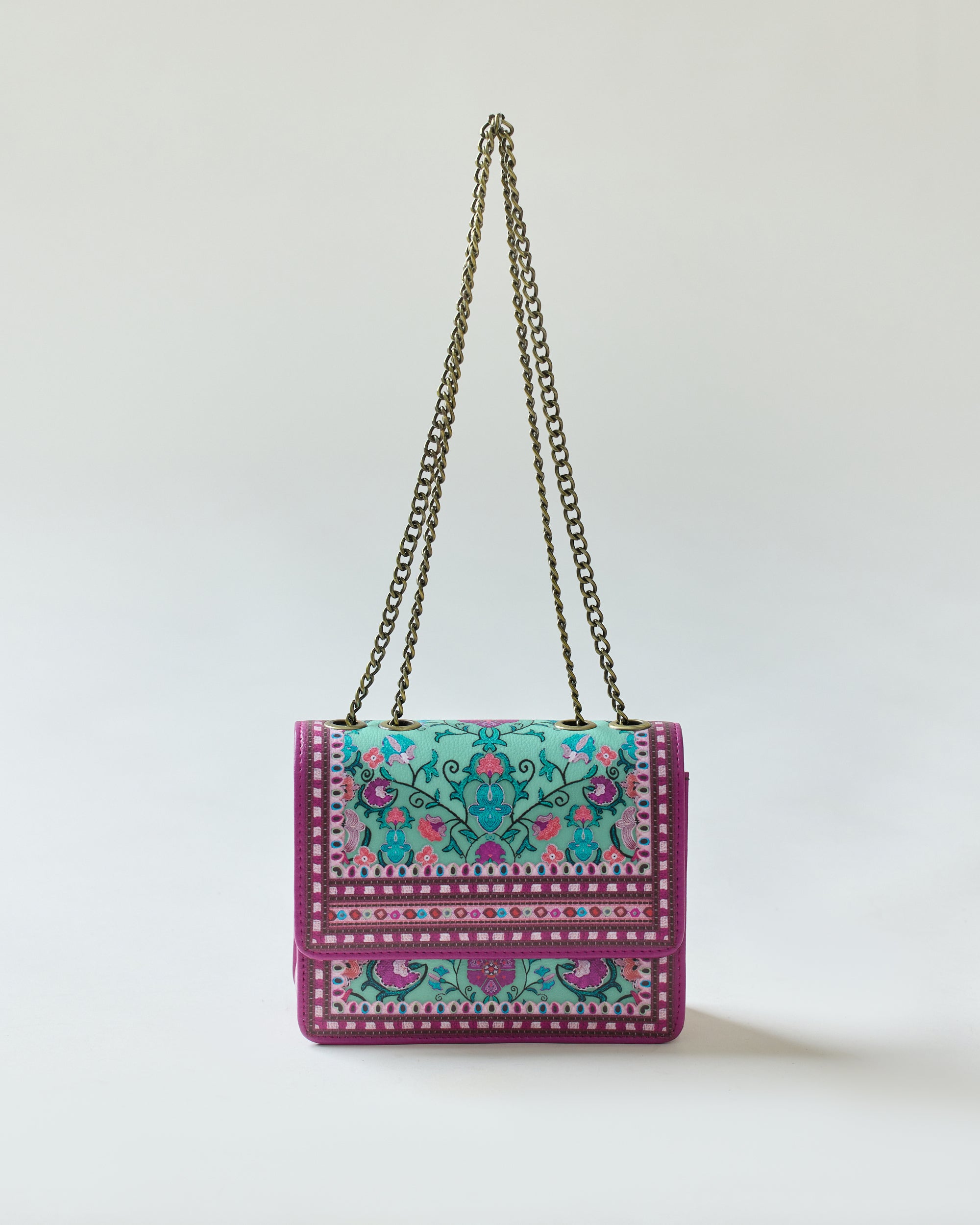 Bukhara - Clutch : Mint/Majenta