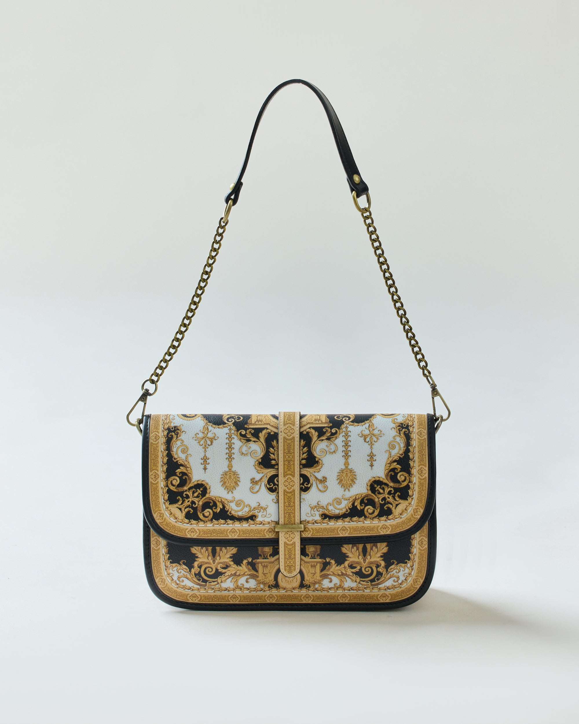 Rome - Satchel : Black/Gold