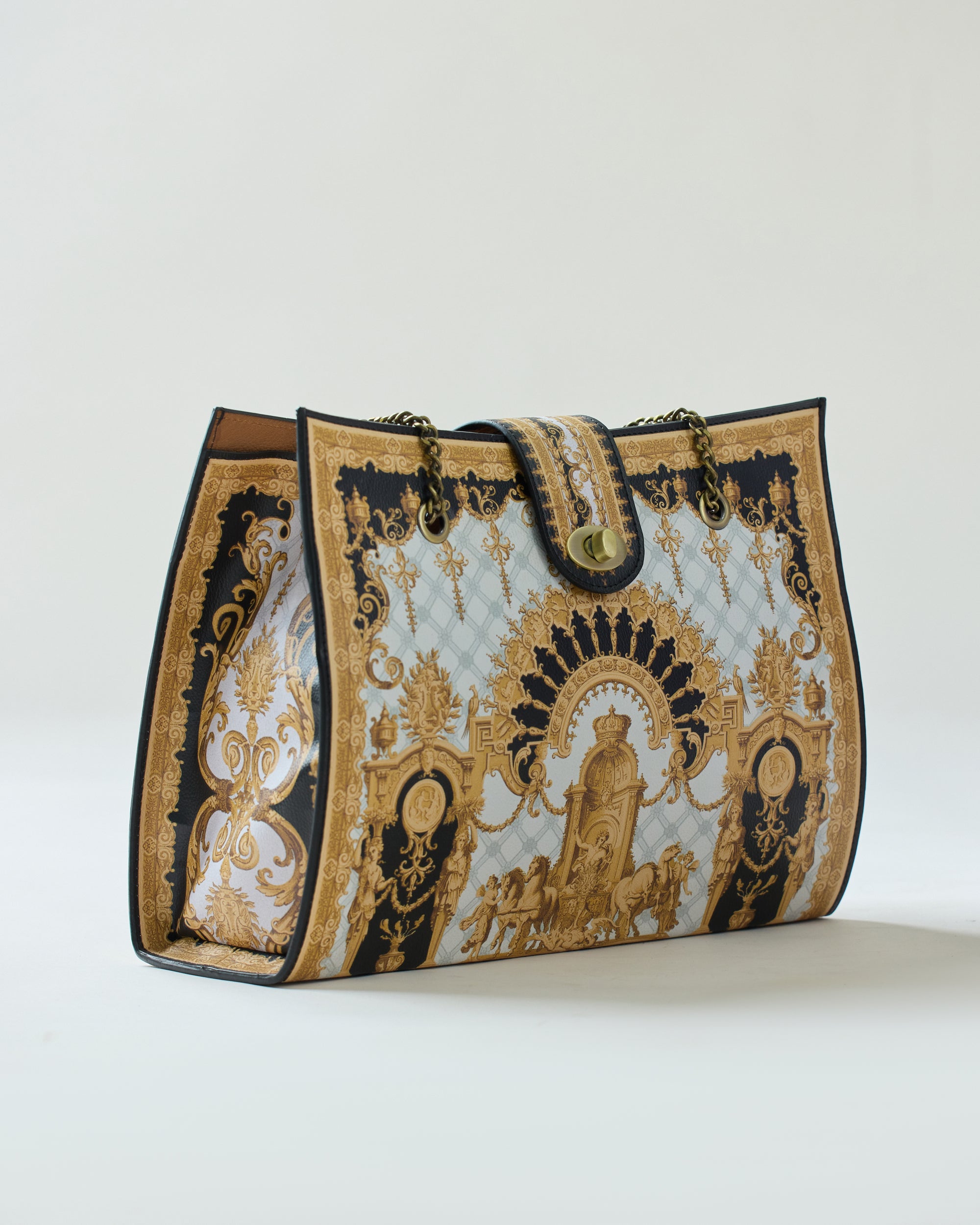 Rome - Tote : Black/Gold