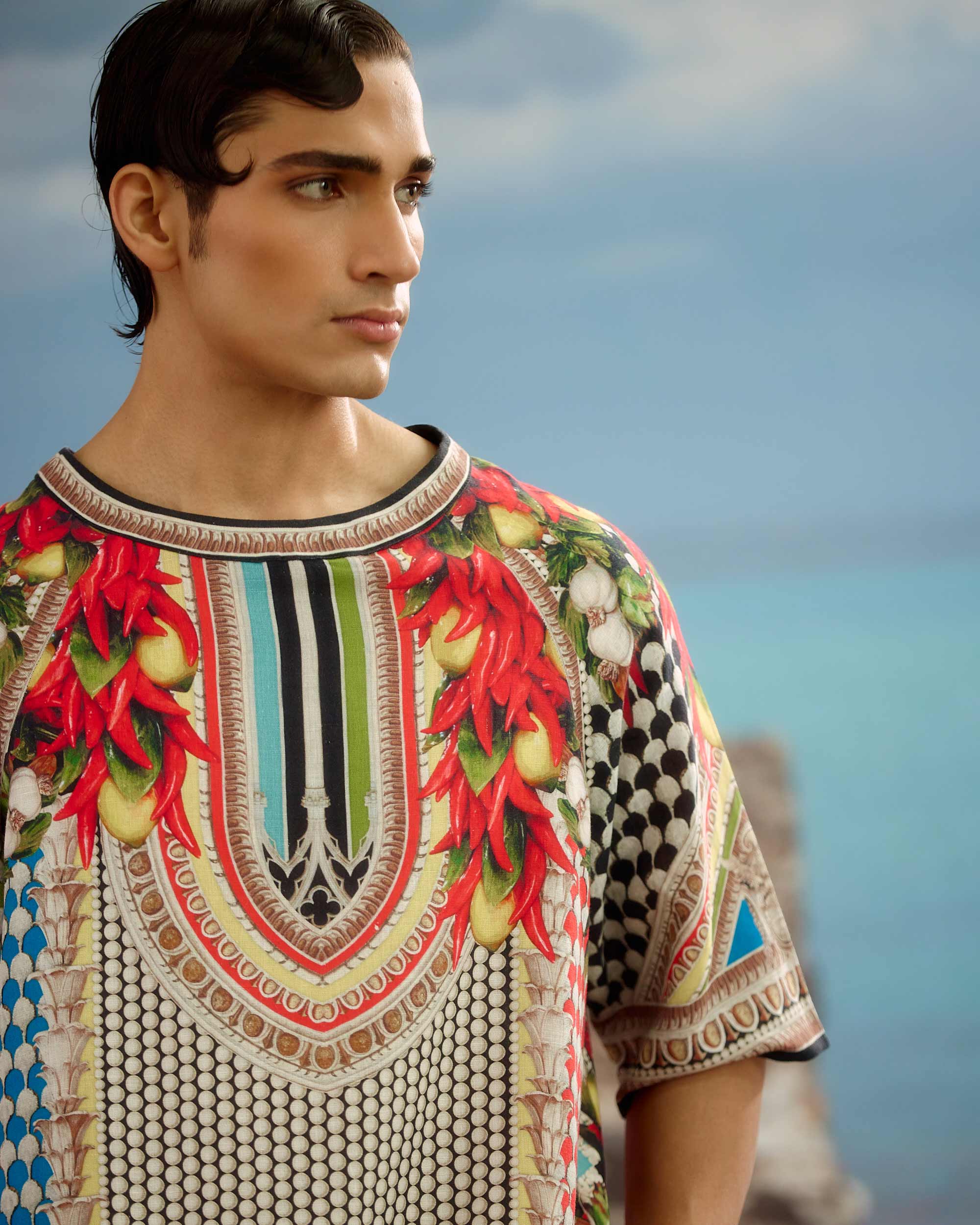Orvieto : Timothy - Aqua/Red