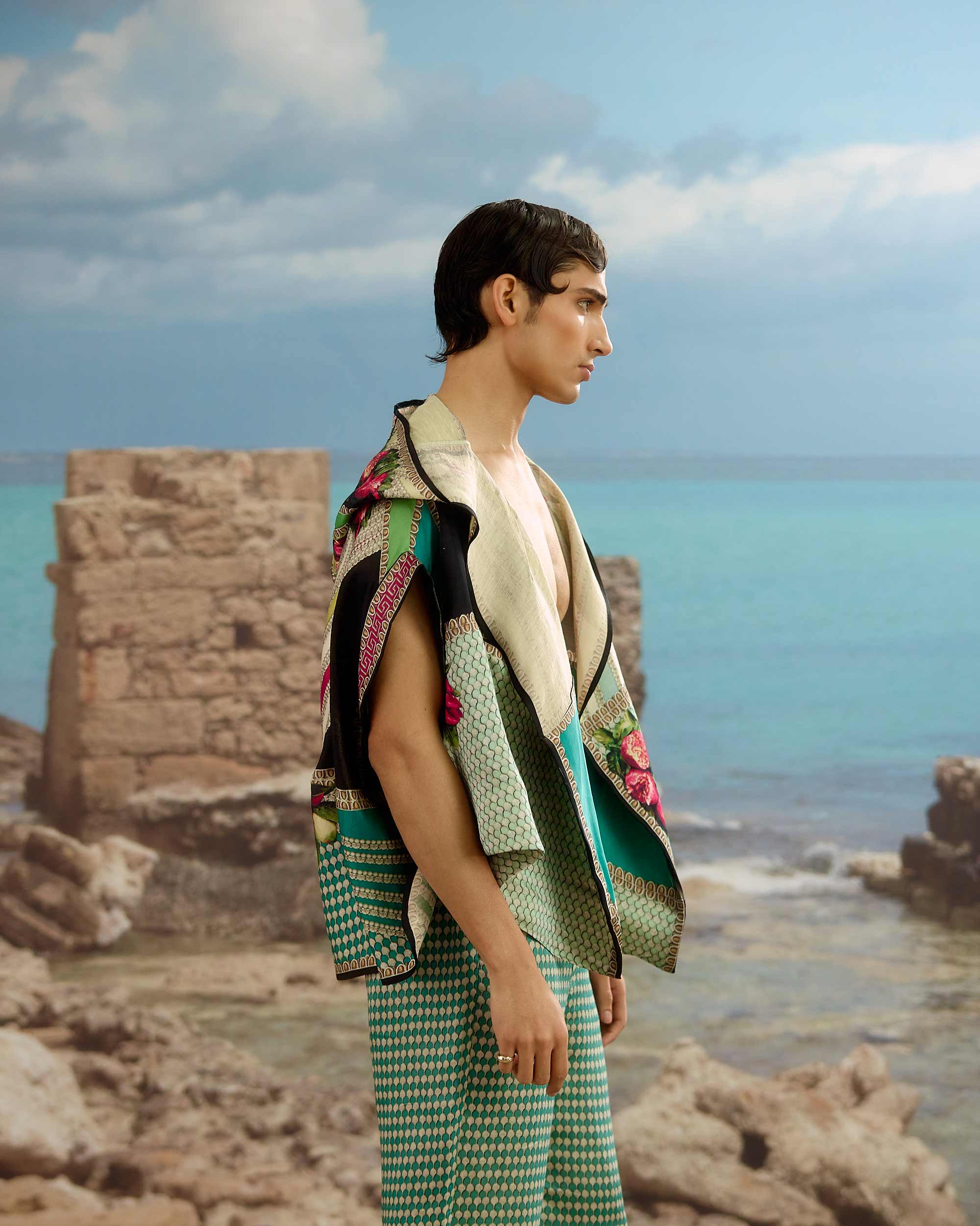 Orvieto : Oculus - Aqua/Plum