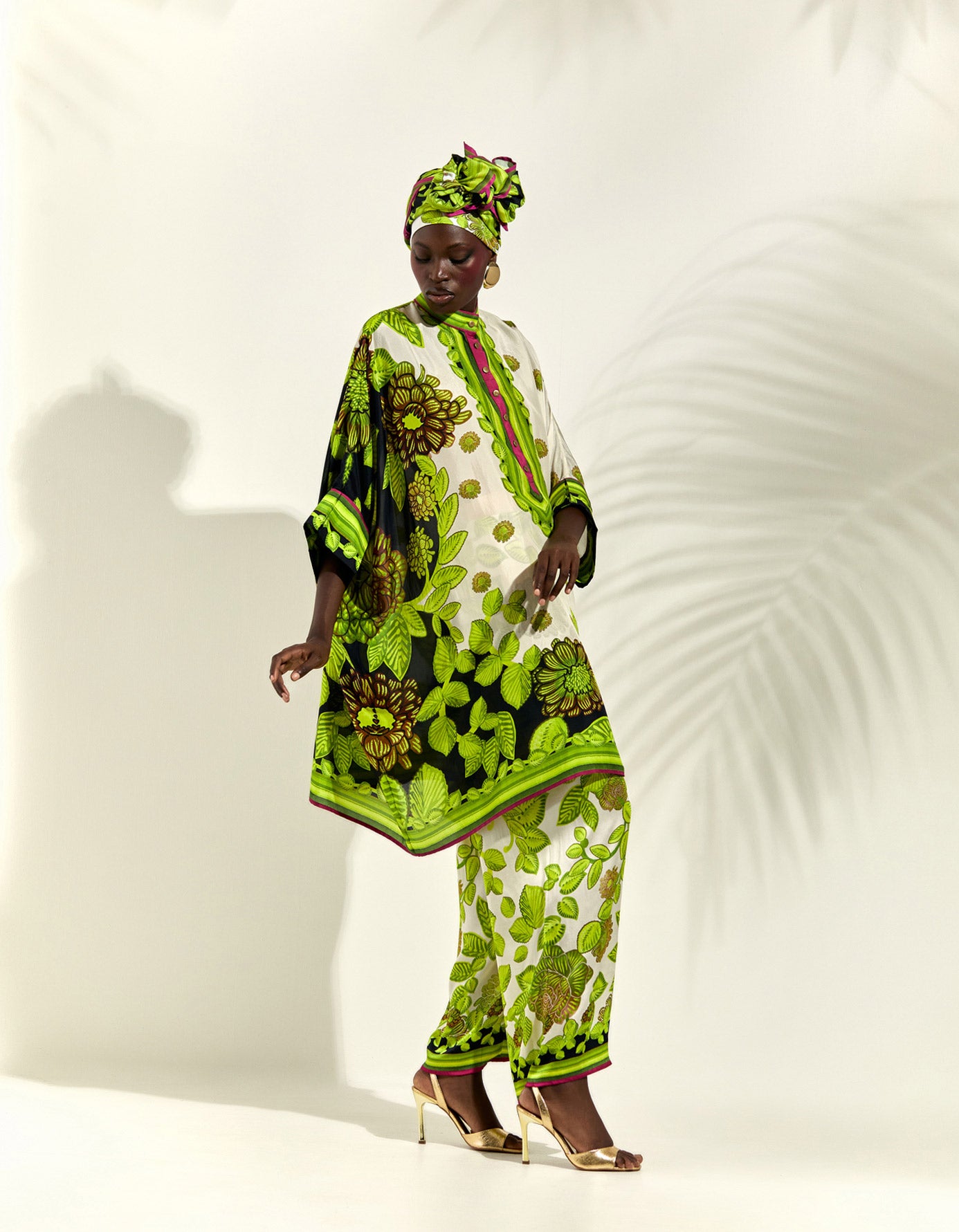 Jamaica : Chanel 36" - Ivory/Lime