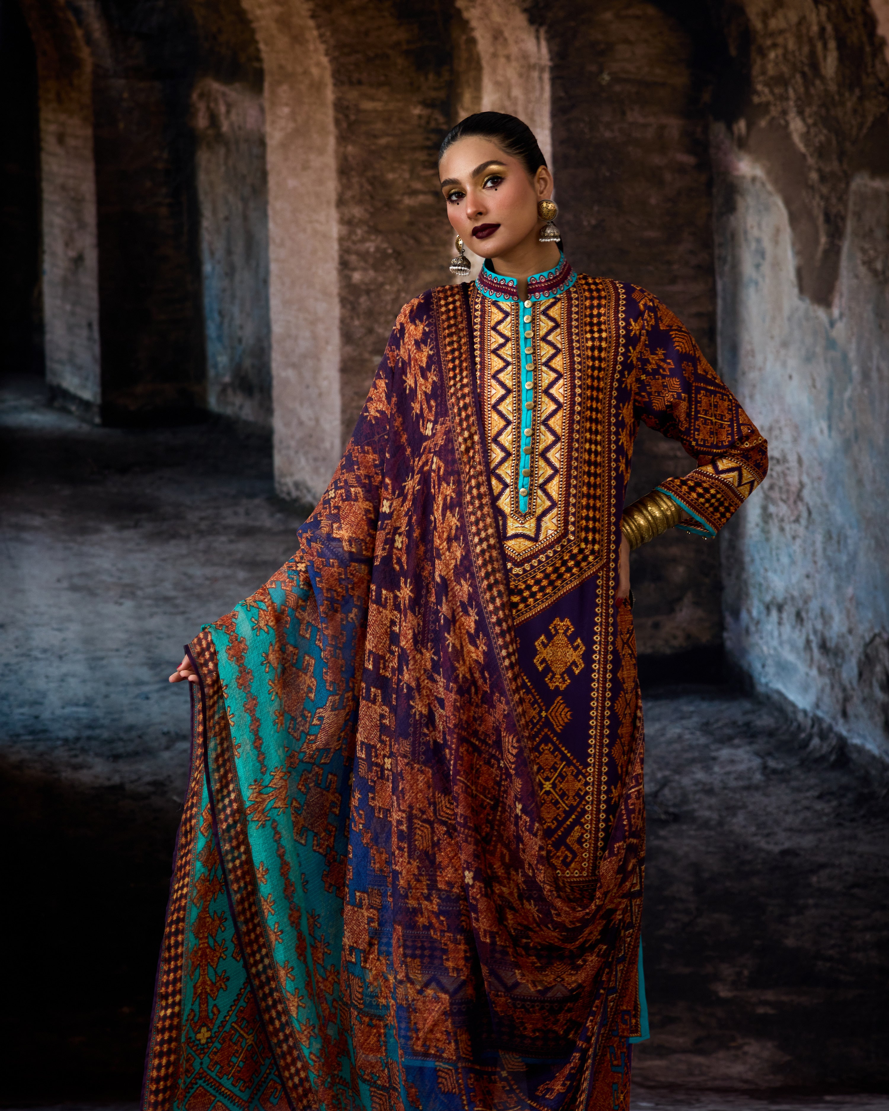 Bethari : Ramin - Purple/Gold