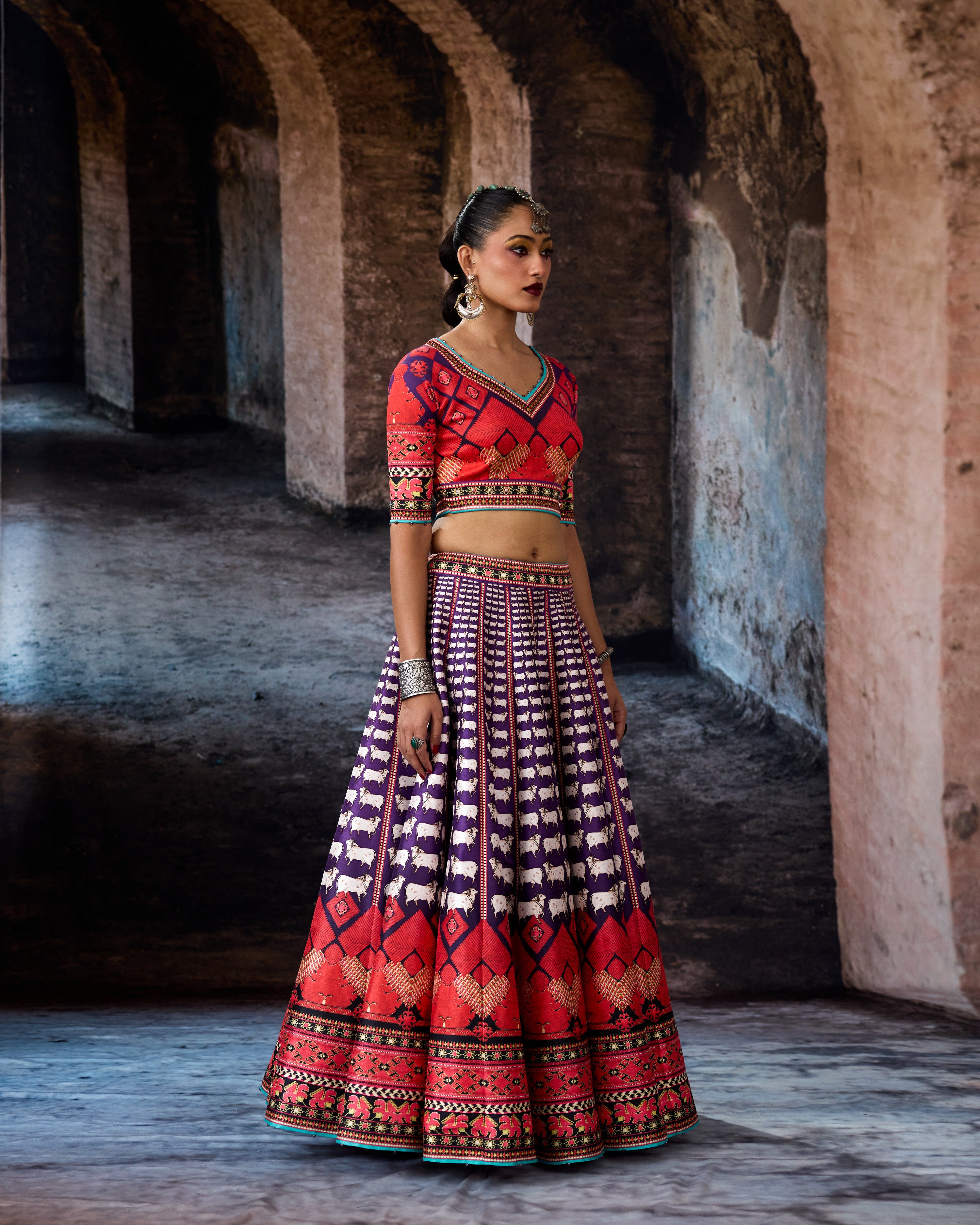 Bethari : Leela - Purple/Turquoise