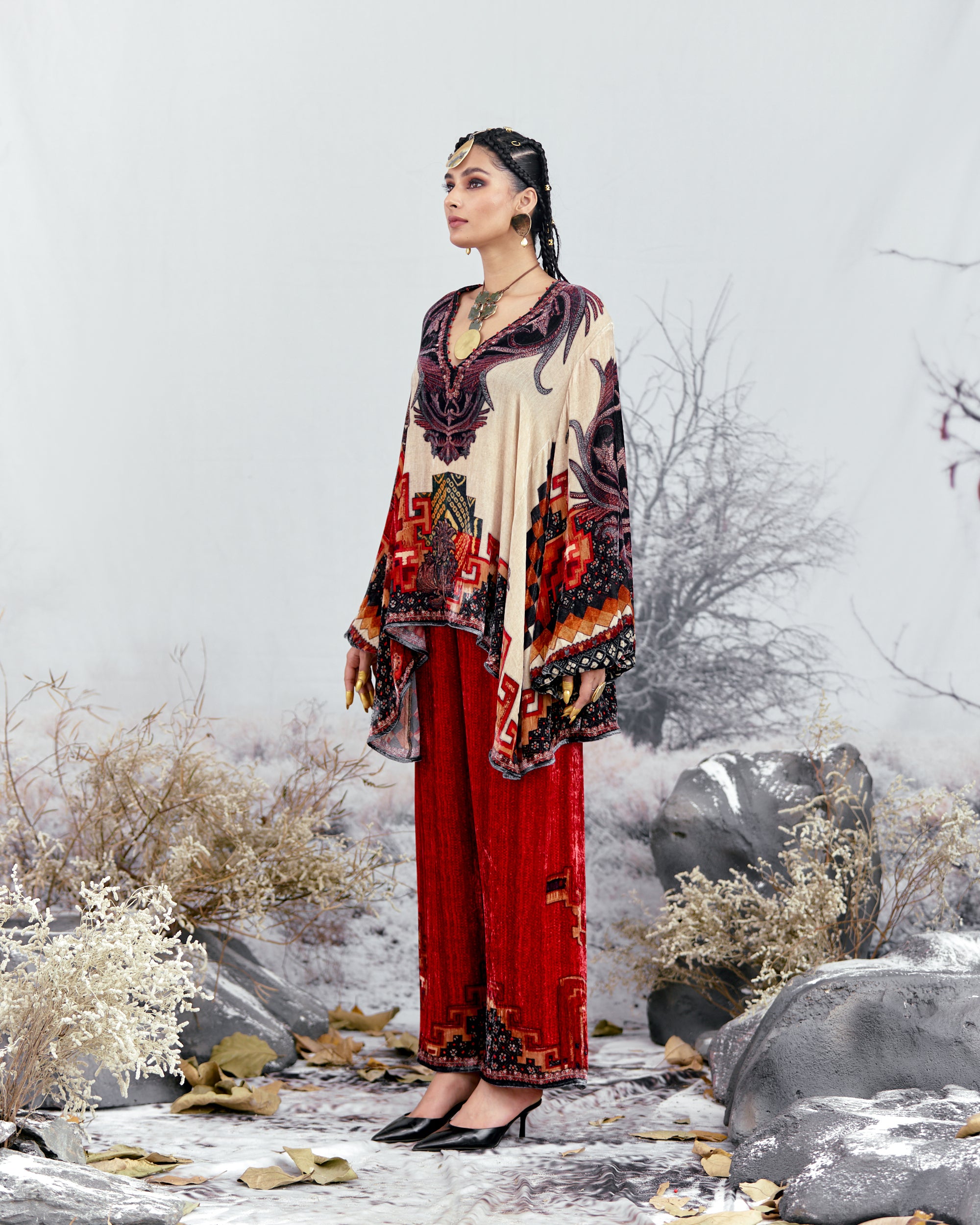 Tijori : Sanaa - Red/Beige