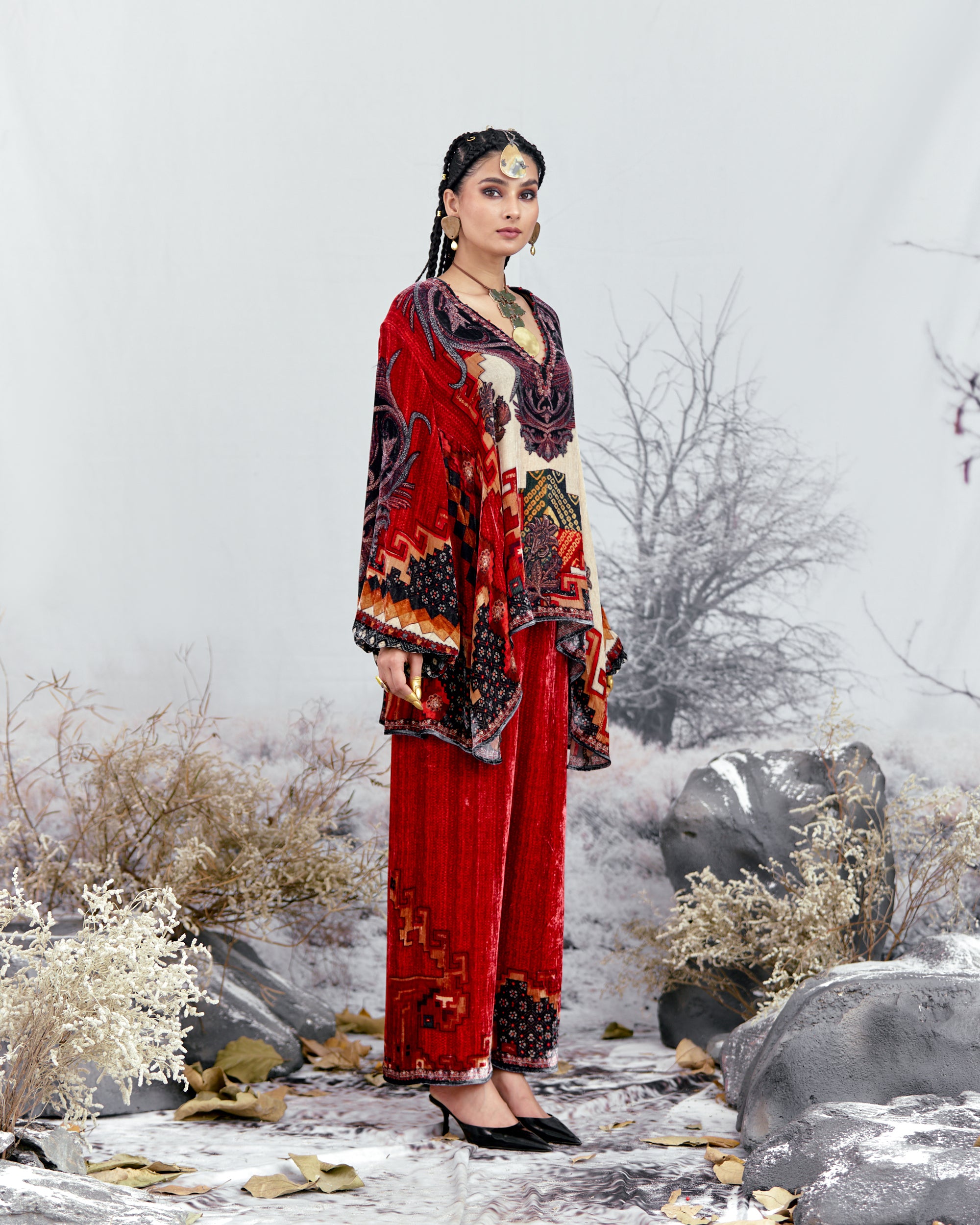 Tijori : Sanaa - Red/Beige