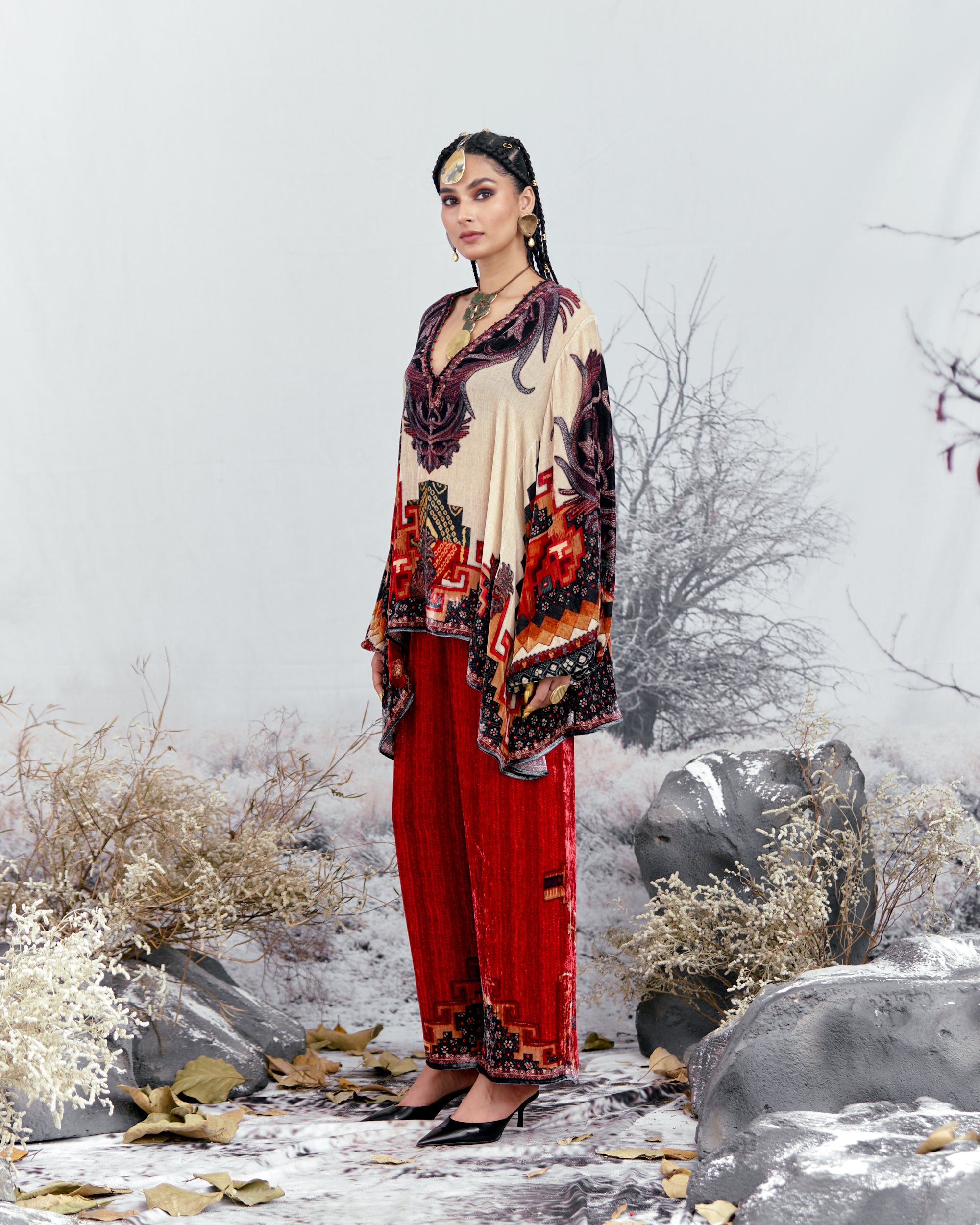 Tijori : Sanaa - Red/Beige