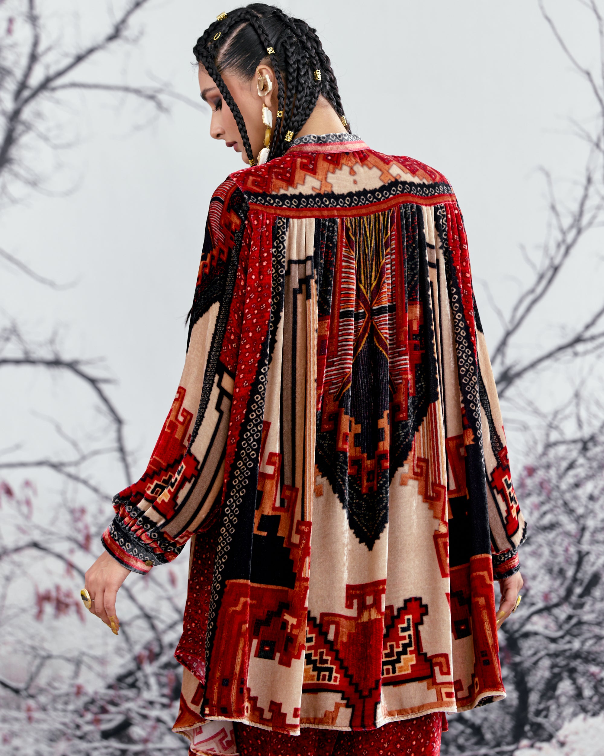 Tijori : Nilofer - Beige/Red