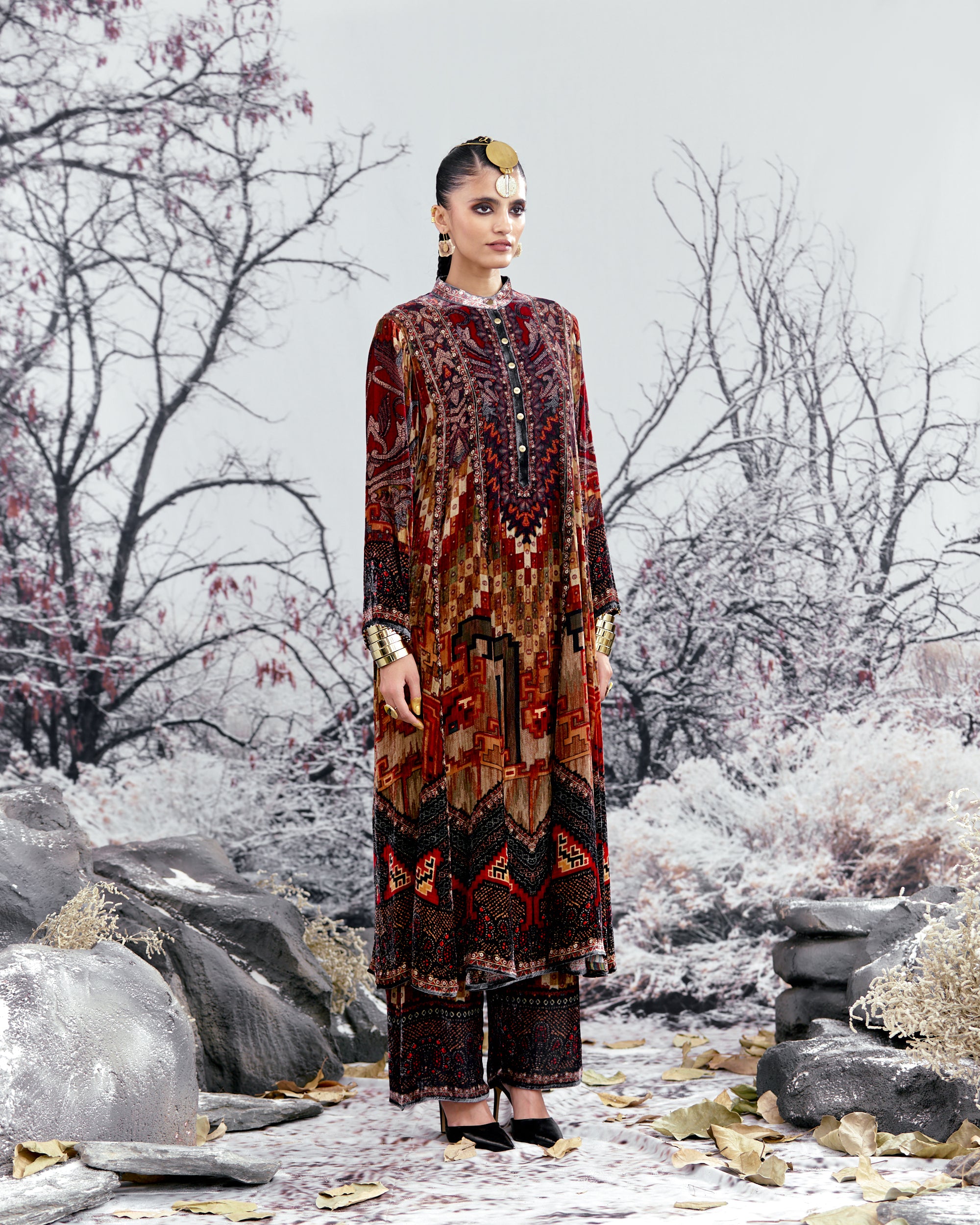 Tijori : Ada - Taupe/Red