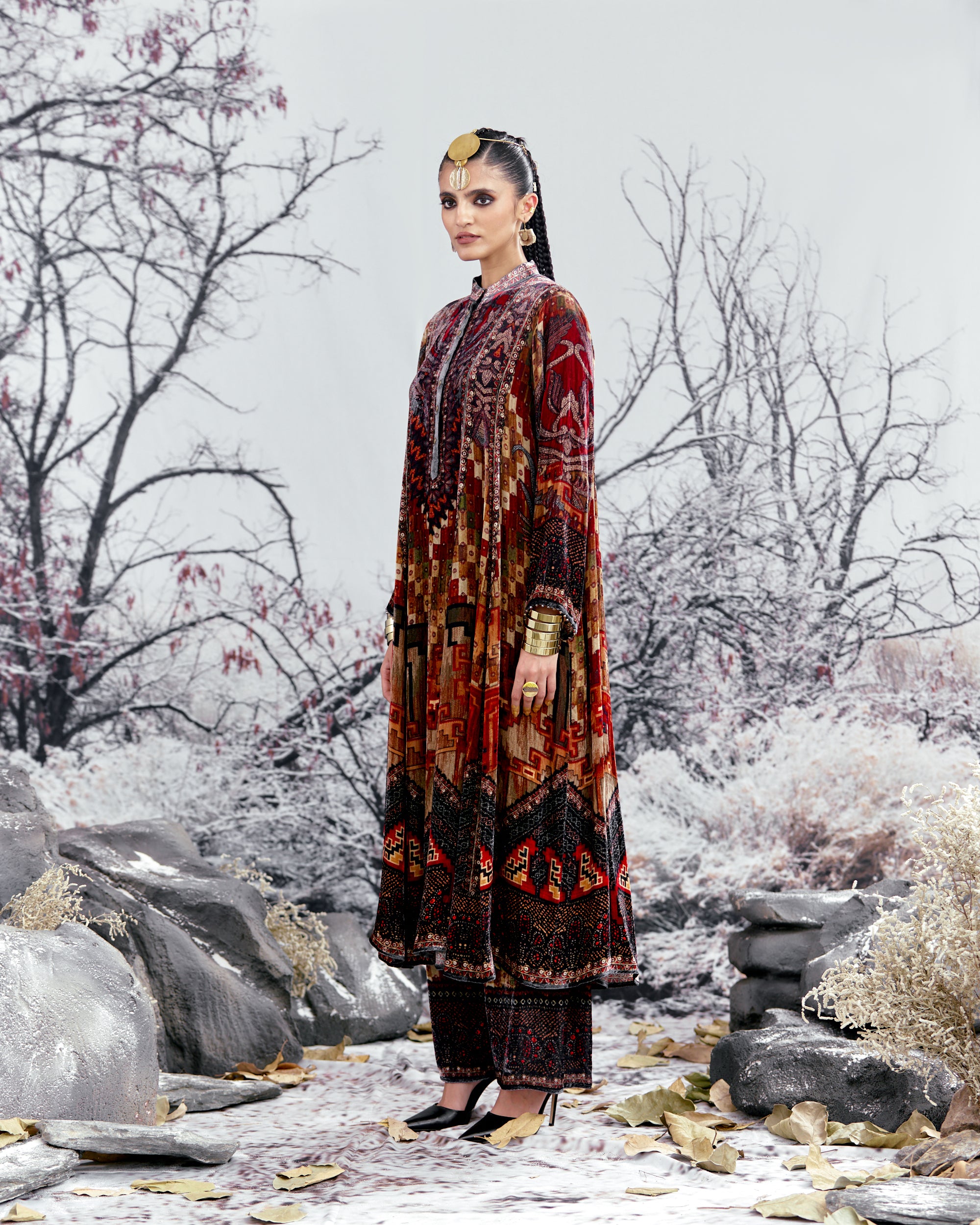 Tijori : Ada - Taupe/Red
