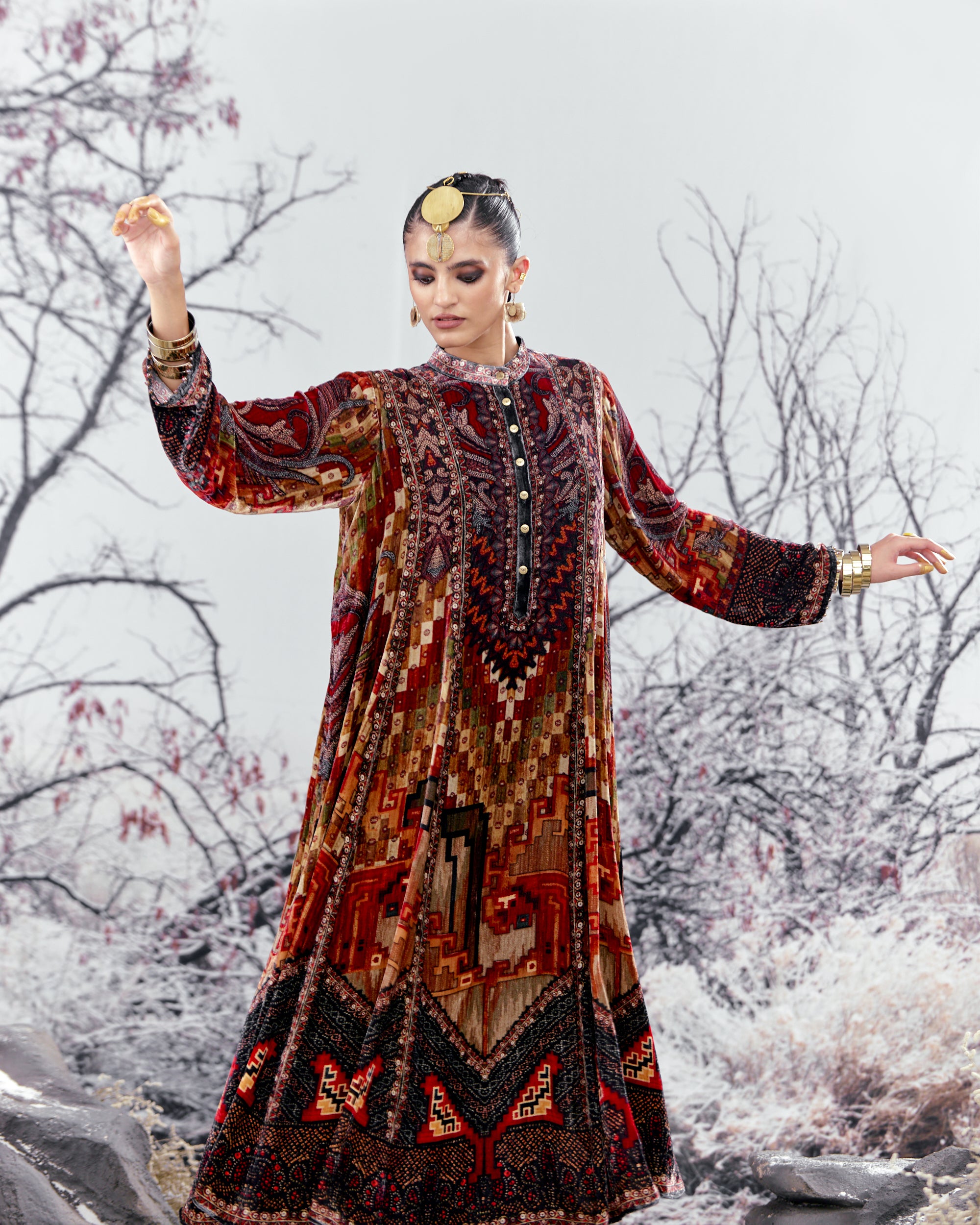 Tijori : Ada - Taupe/Red