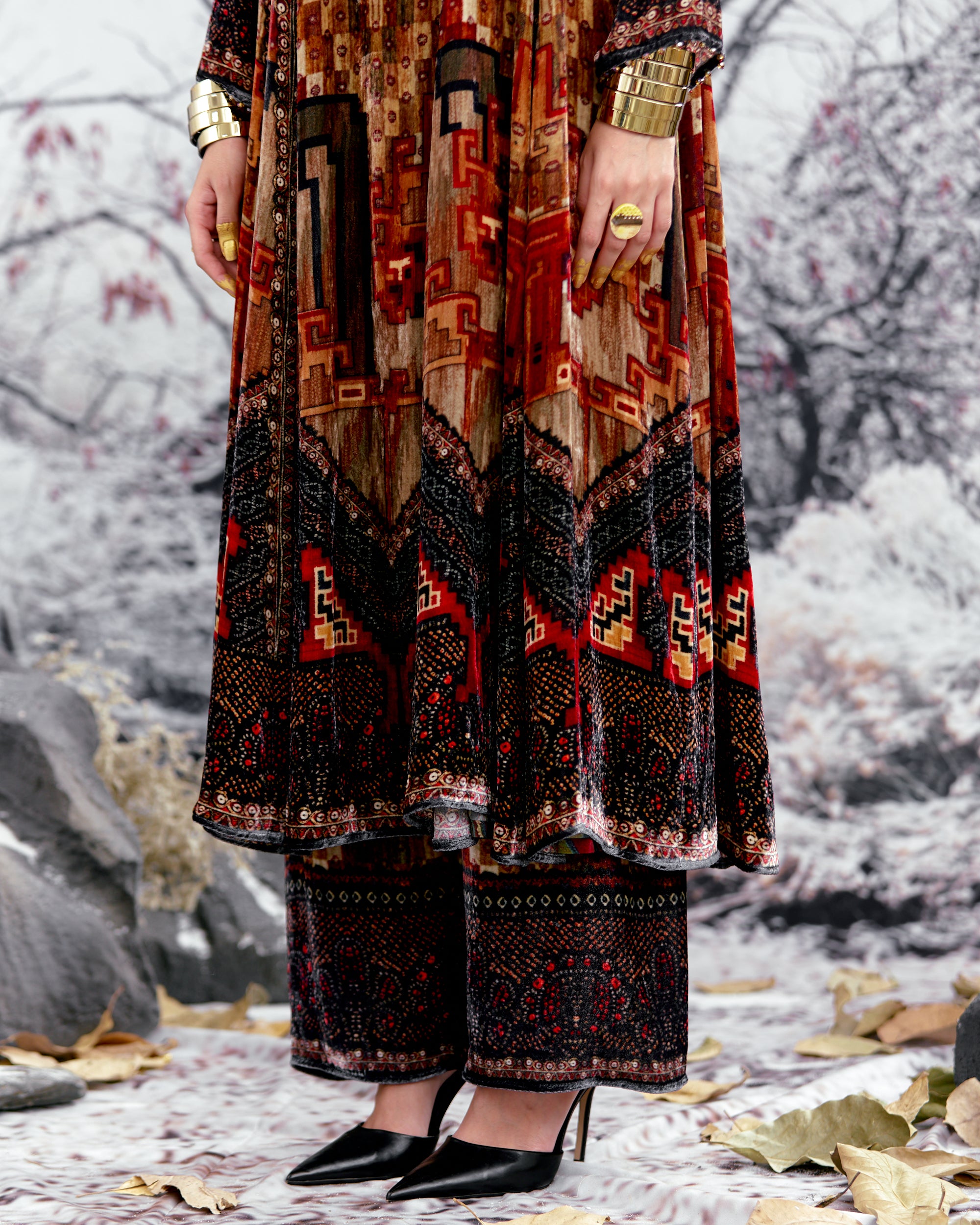 Tijori : Ada - Taupe/Red