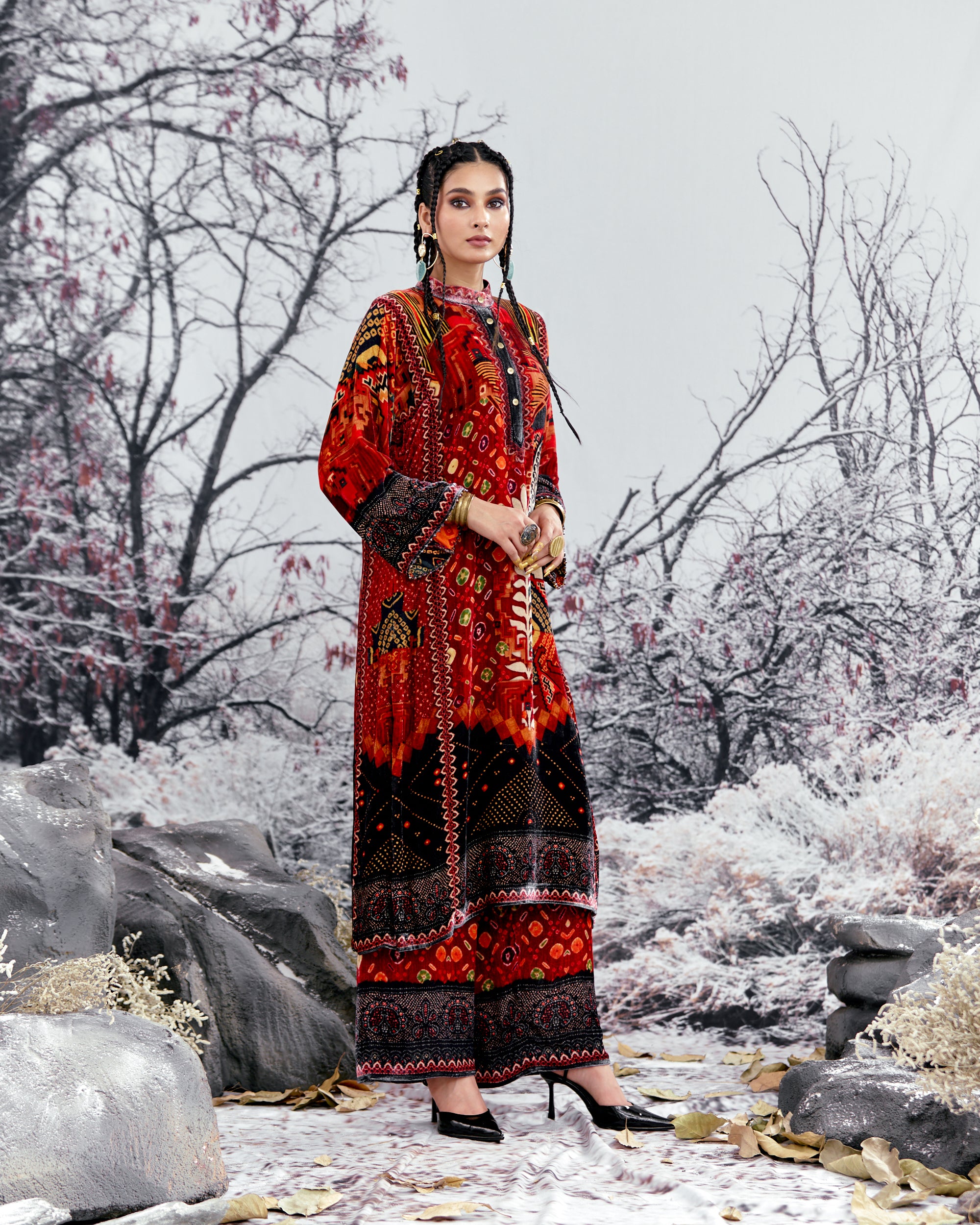 Tijori : Ghazala - Red/Rust