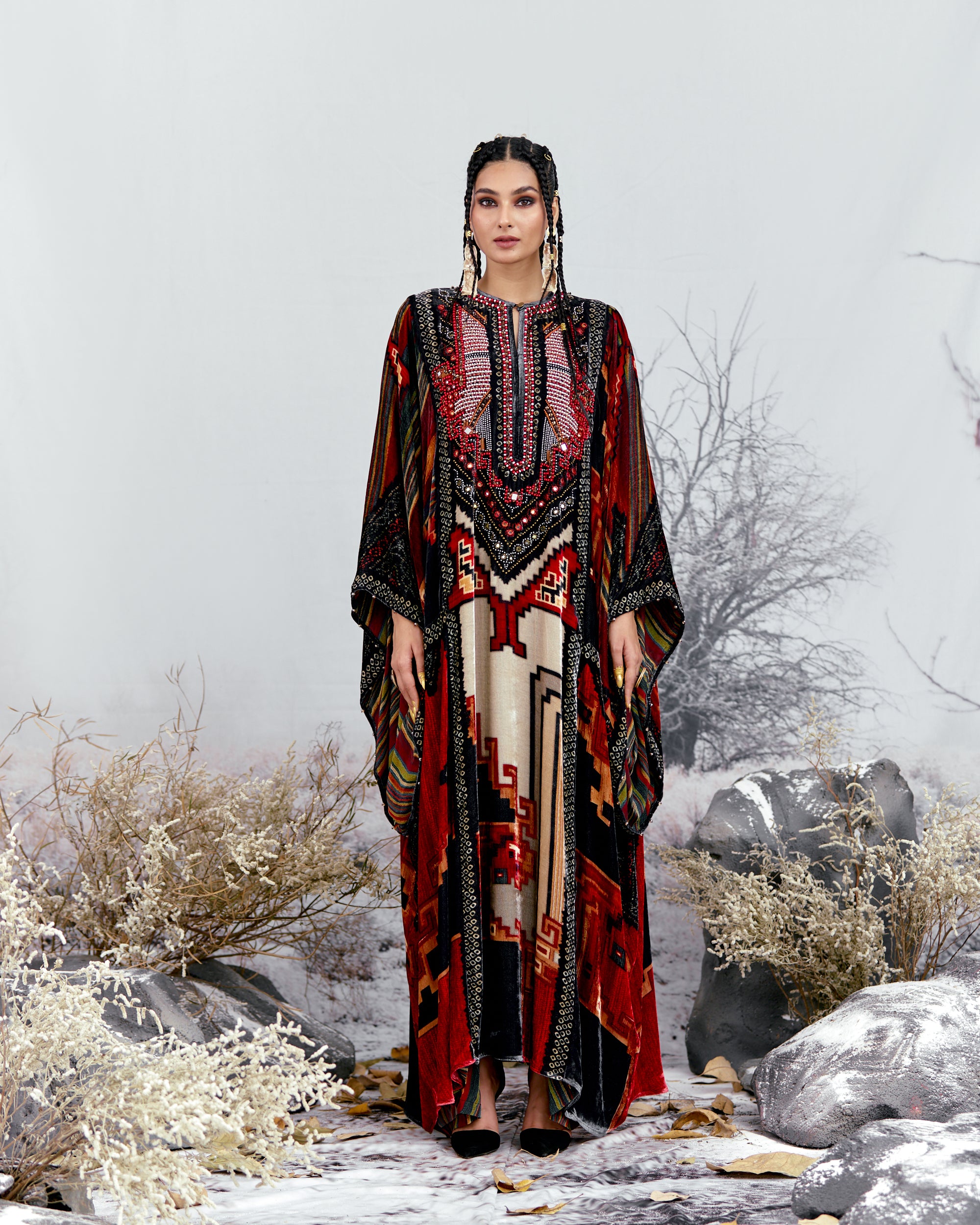 Tijori : Beatrice - Beige/Red