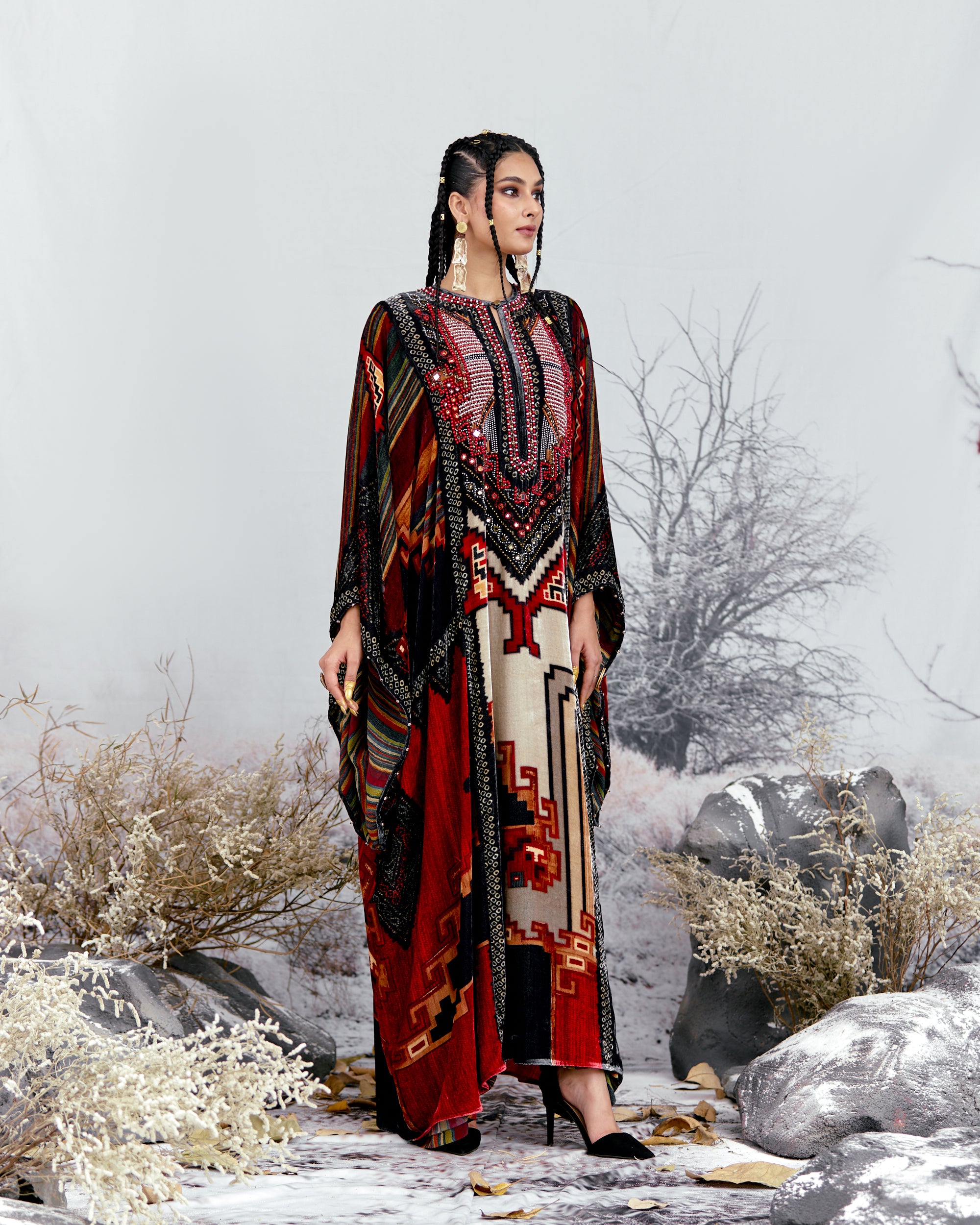 Tijori : Beatrice - Beige/Red