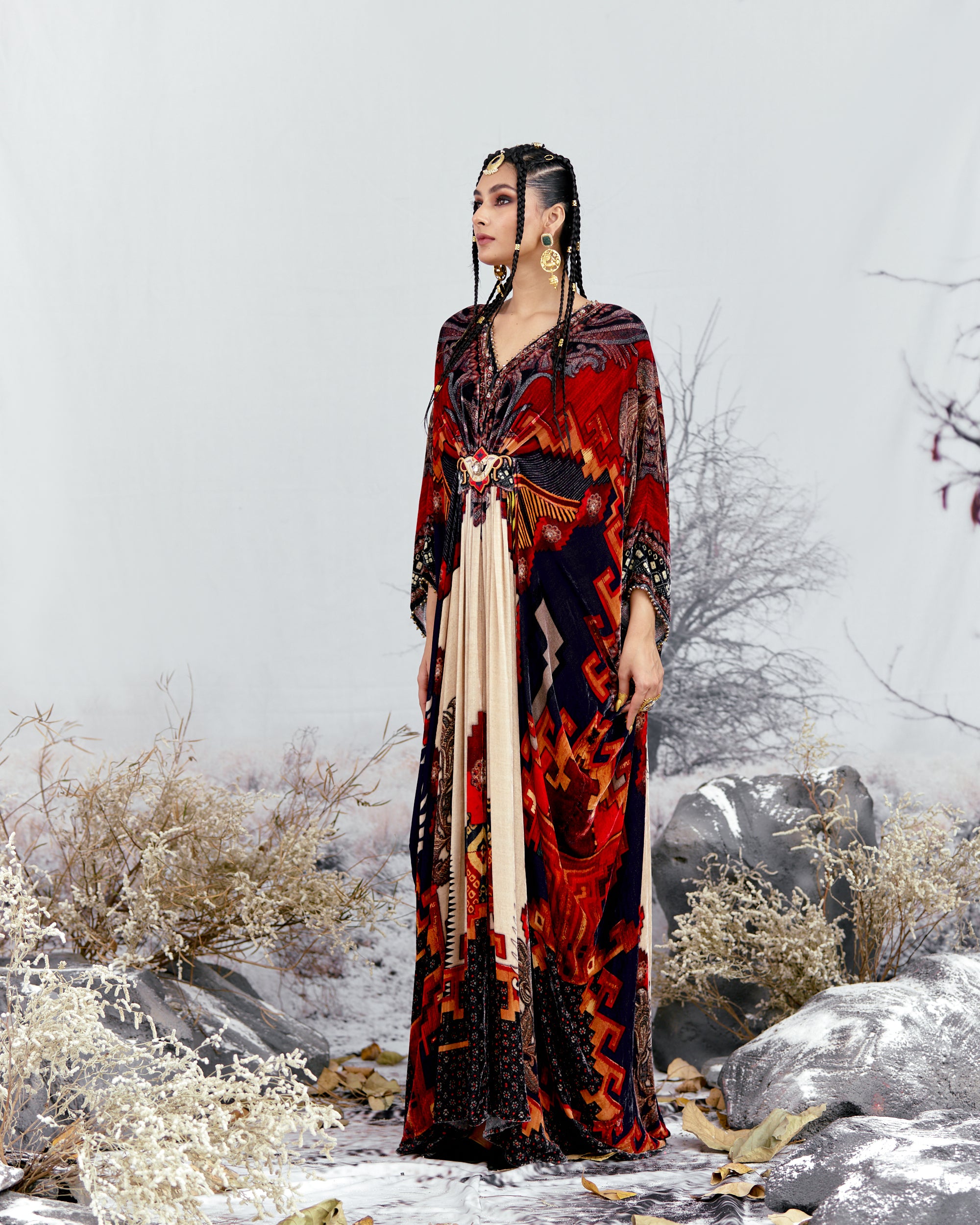 Tijori : Imama - Beige/Red