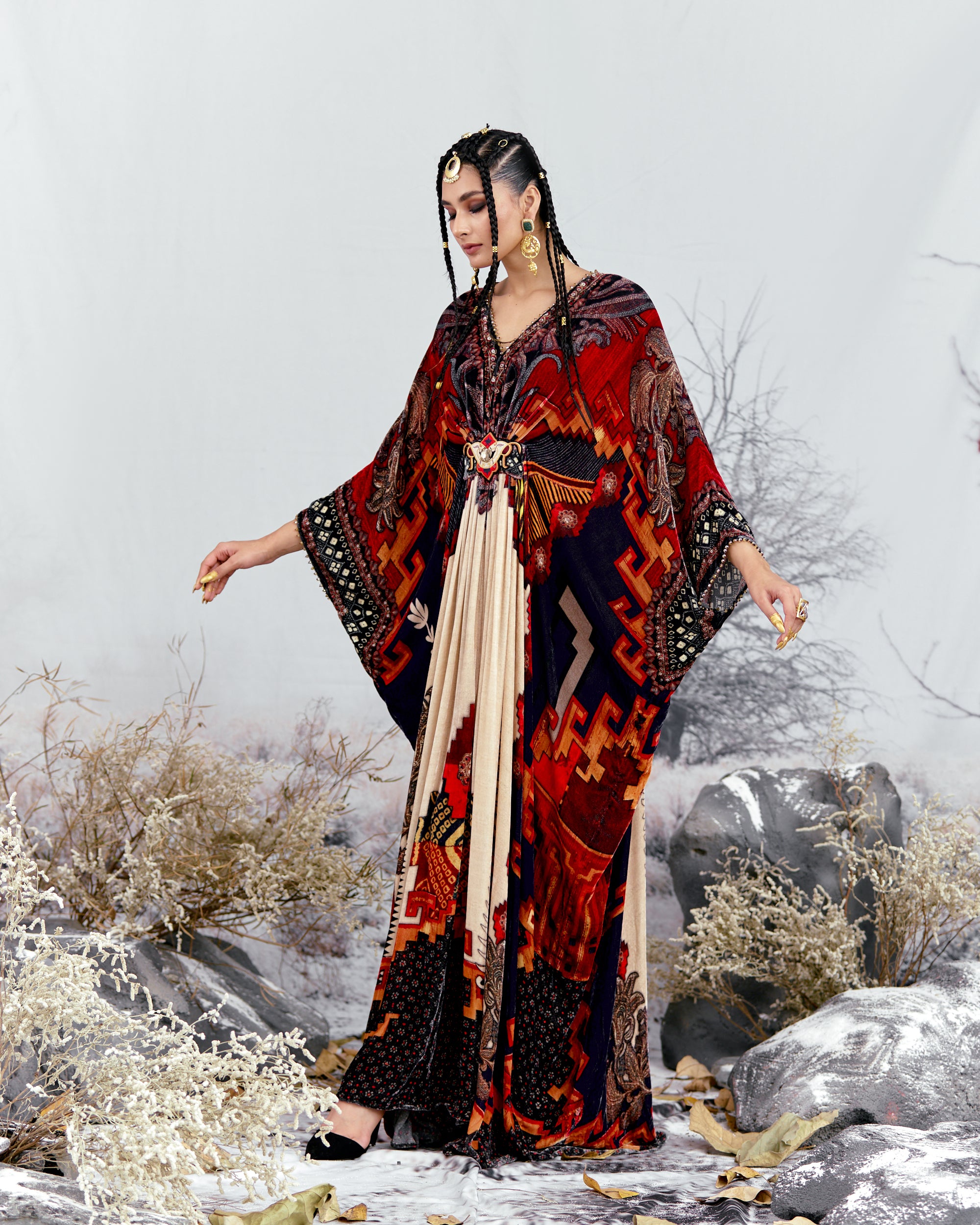 Tijori : Imama - Beige/Red