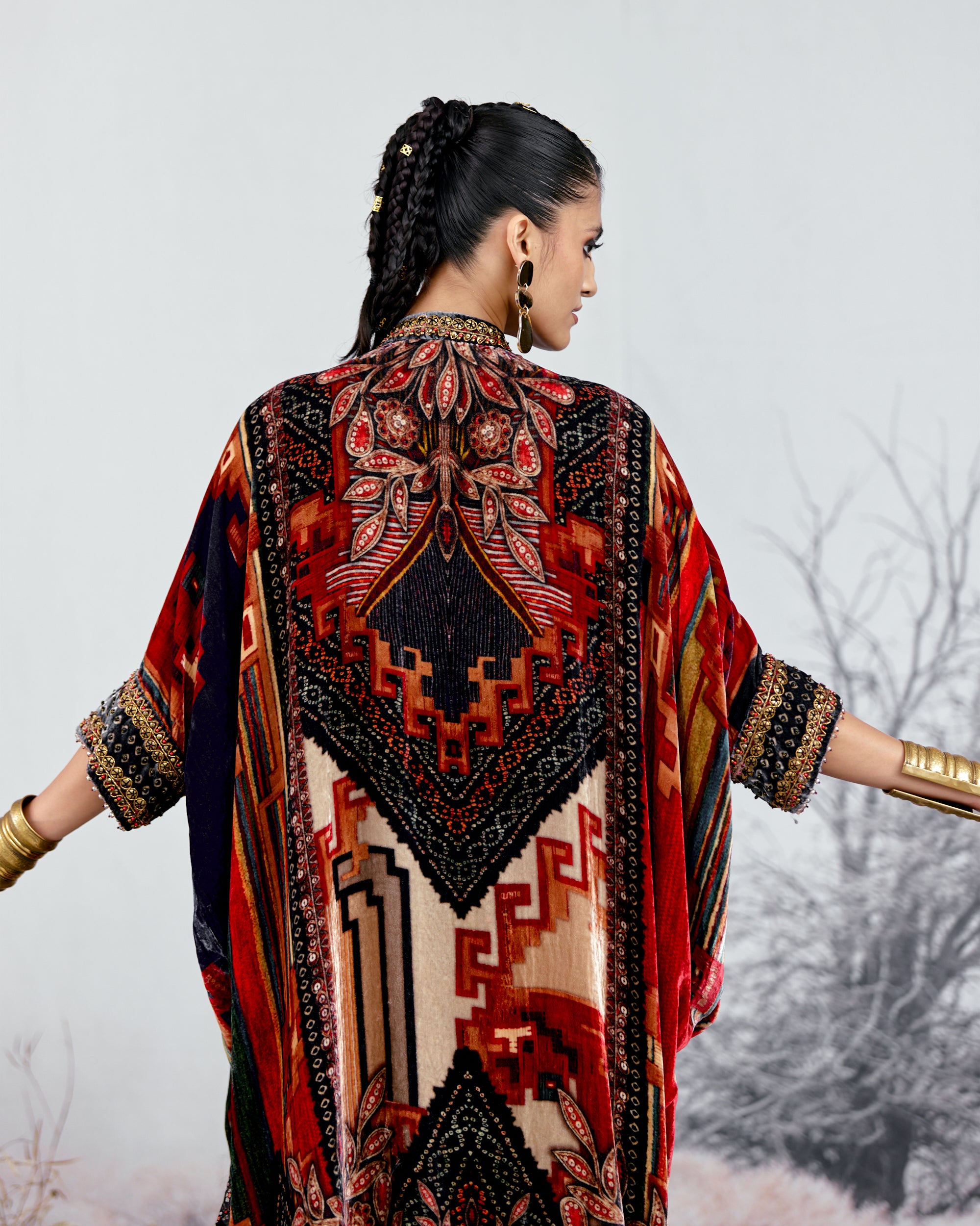 Tijori : Chantelle - Red/Beige