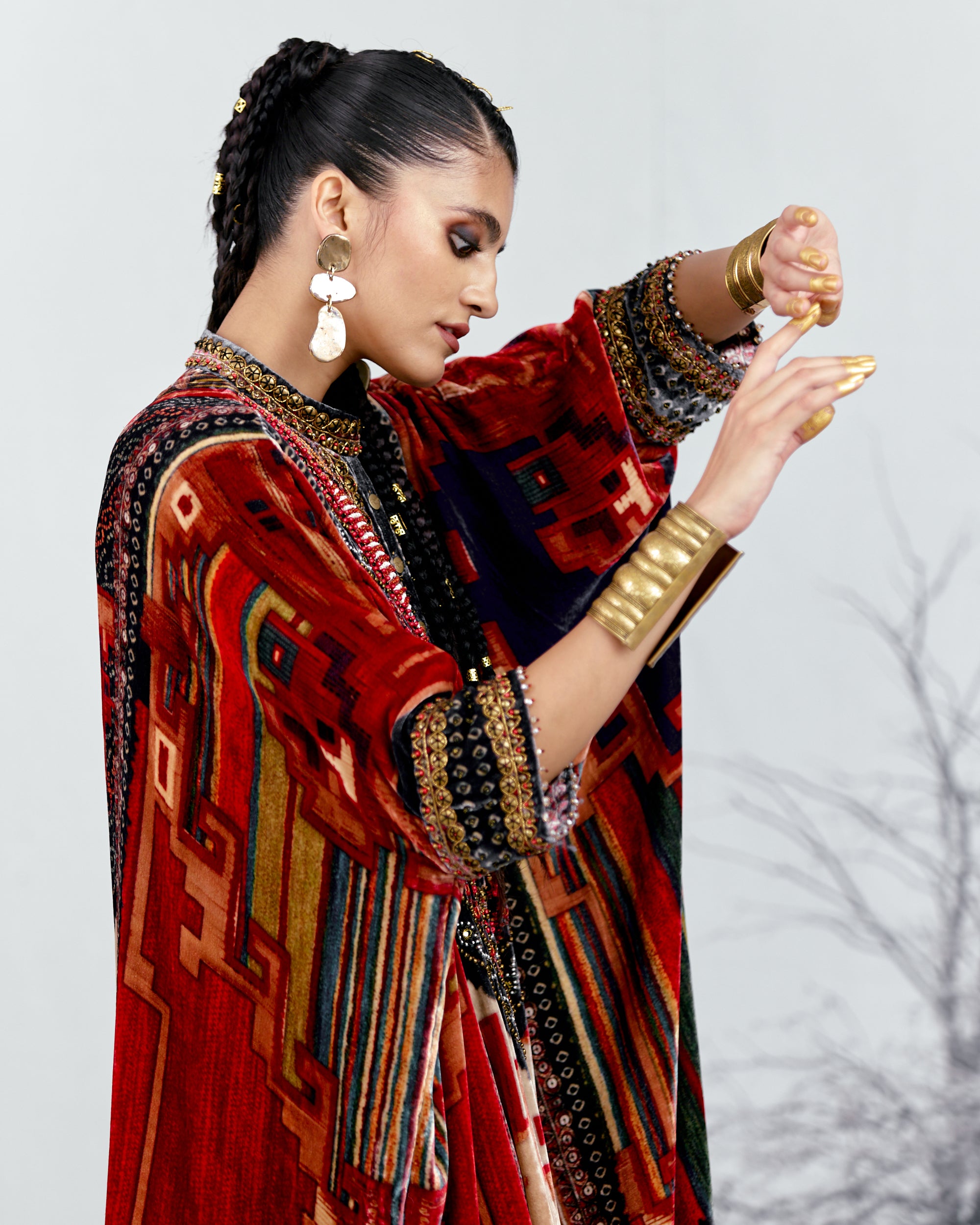 Tijori : Chantelle - Red/Beige