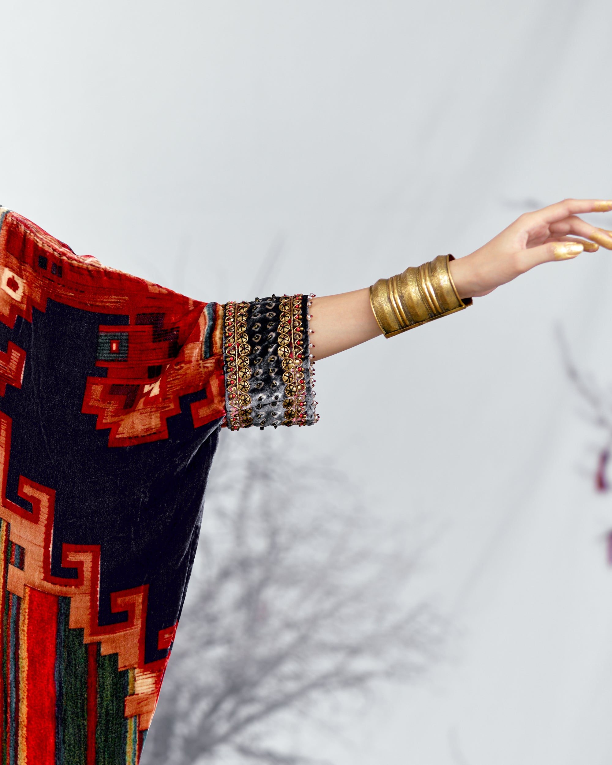 Tijori : Chantelle - Red/Beige