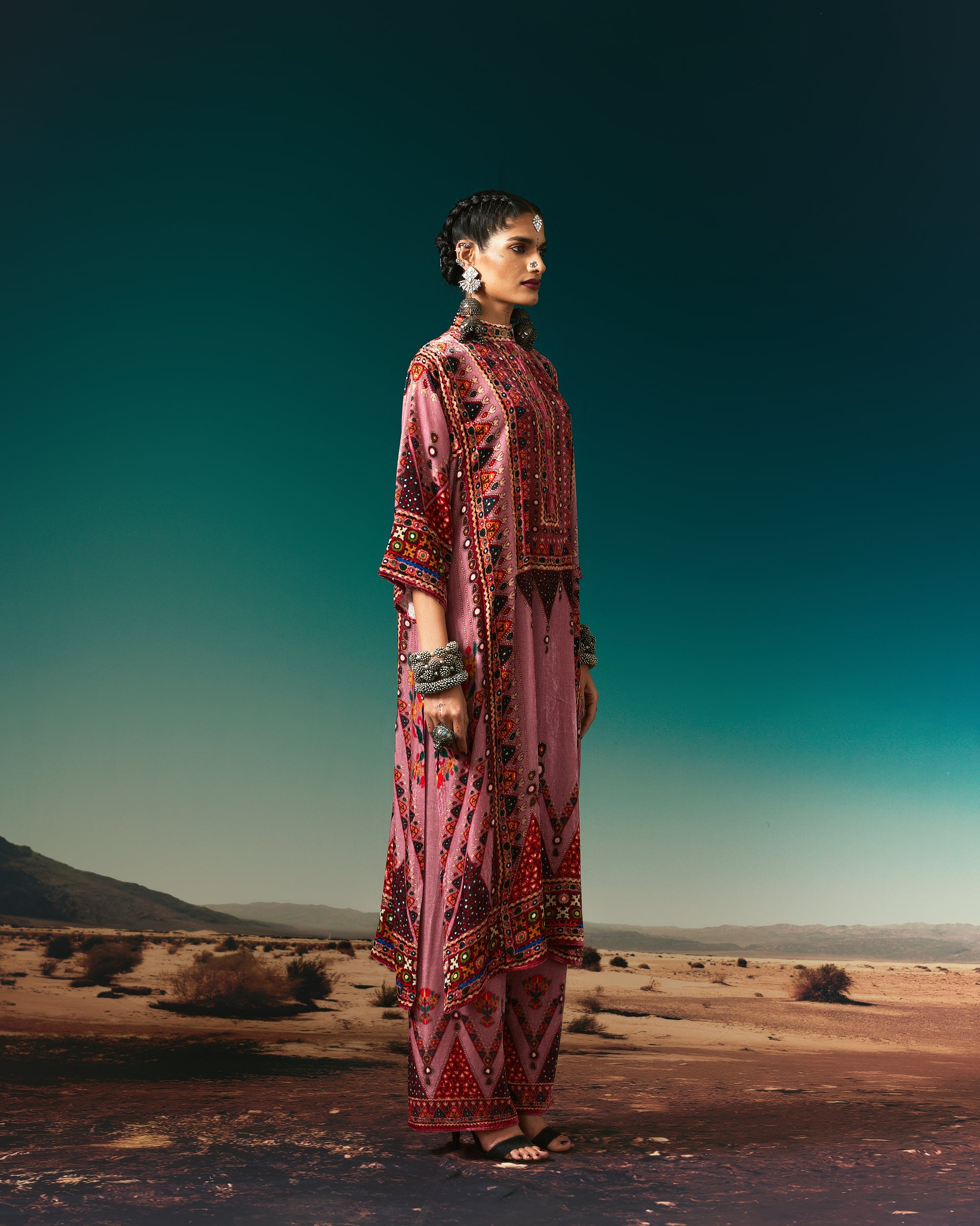 Kutch : Ghazala - Vieux Rose
