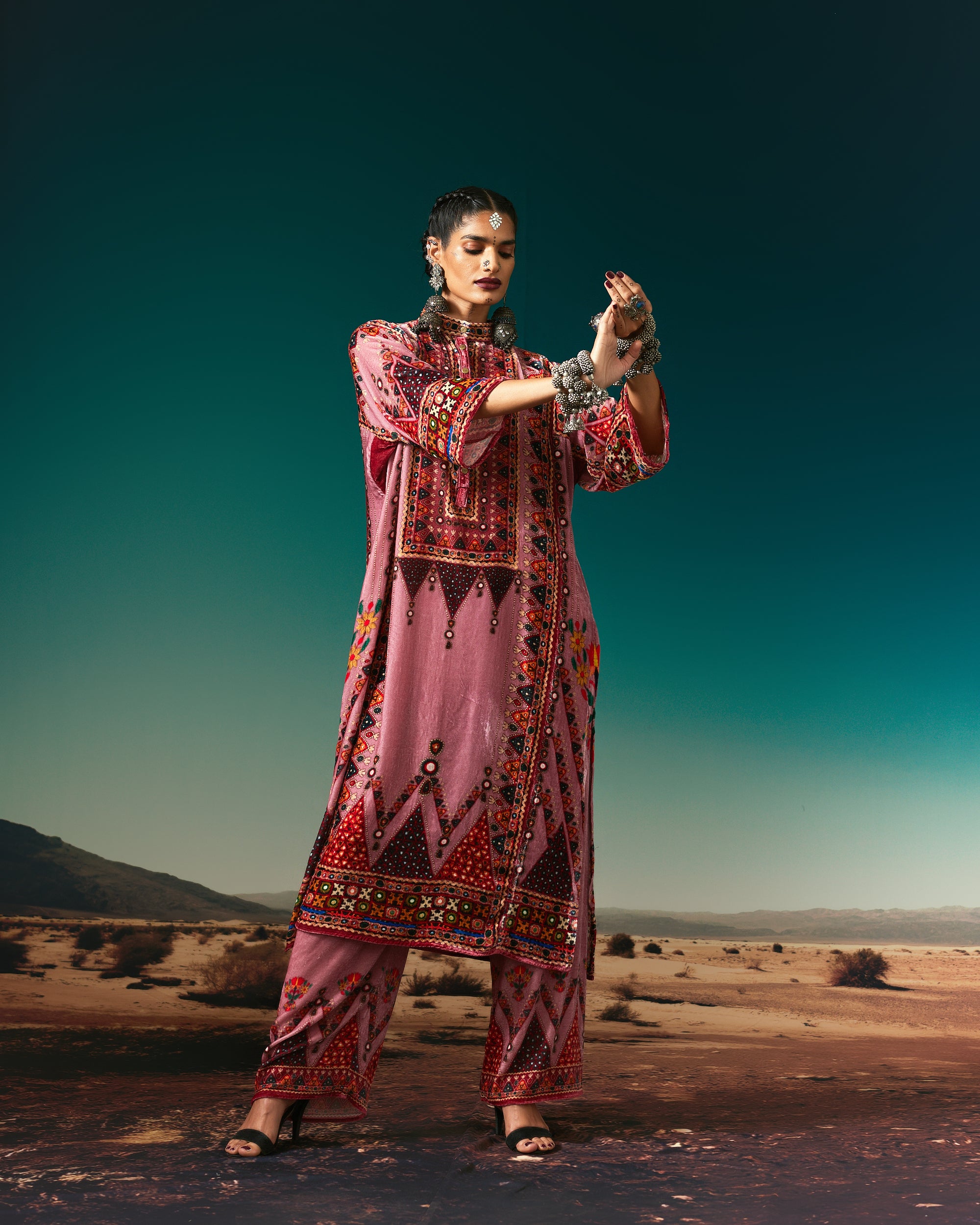Kutch : Ghazala - Vieux Rose