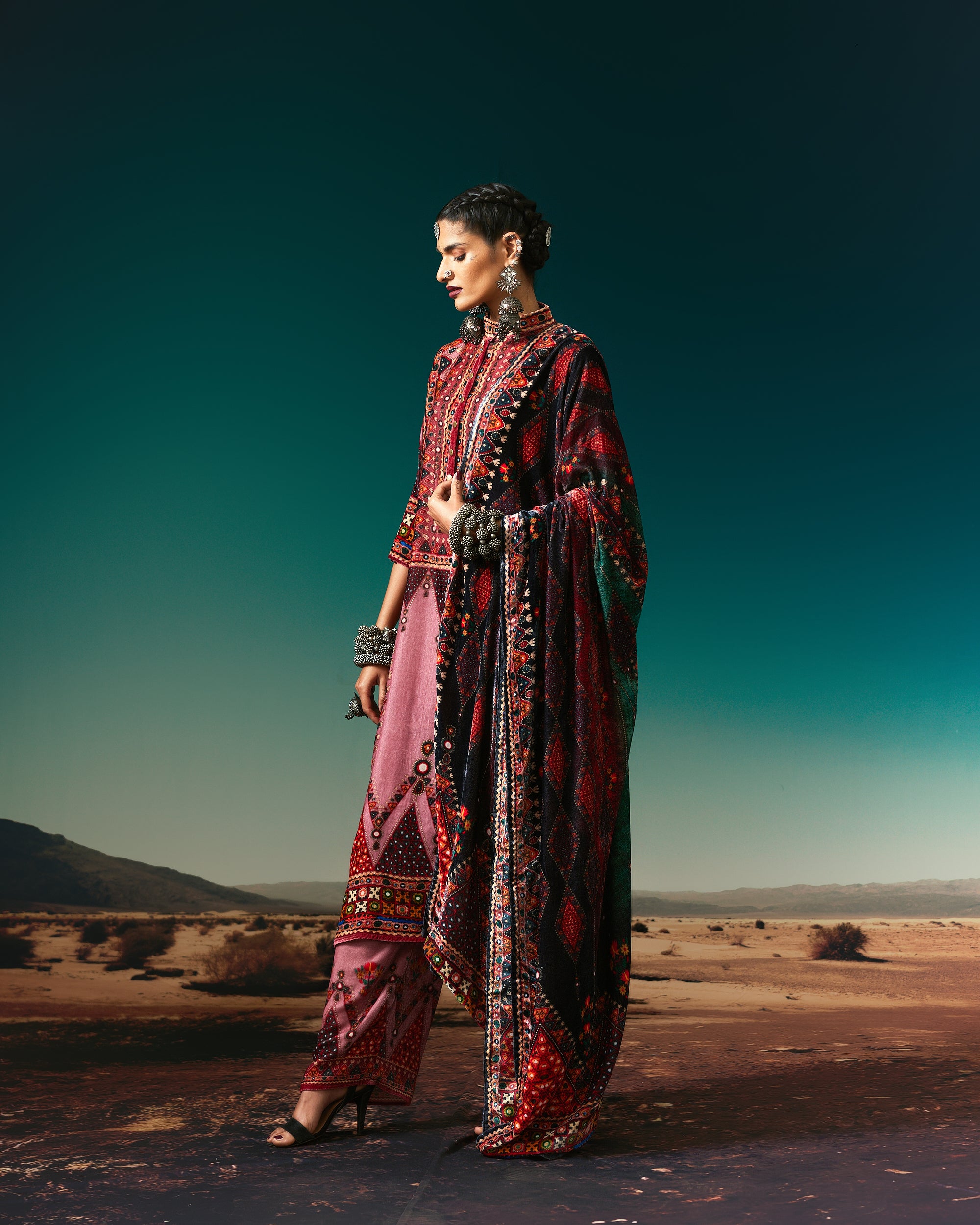 Kutch : Ghazala - Vieux Rose
