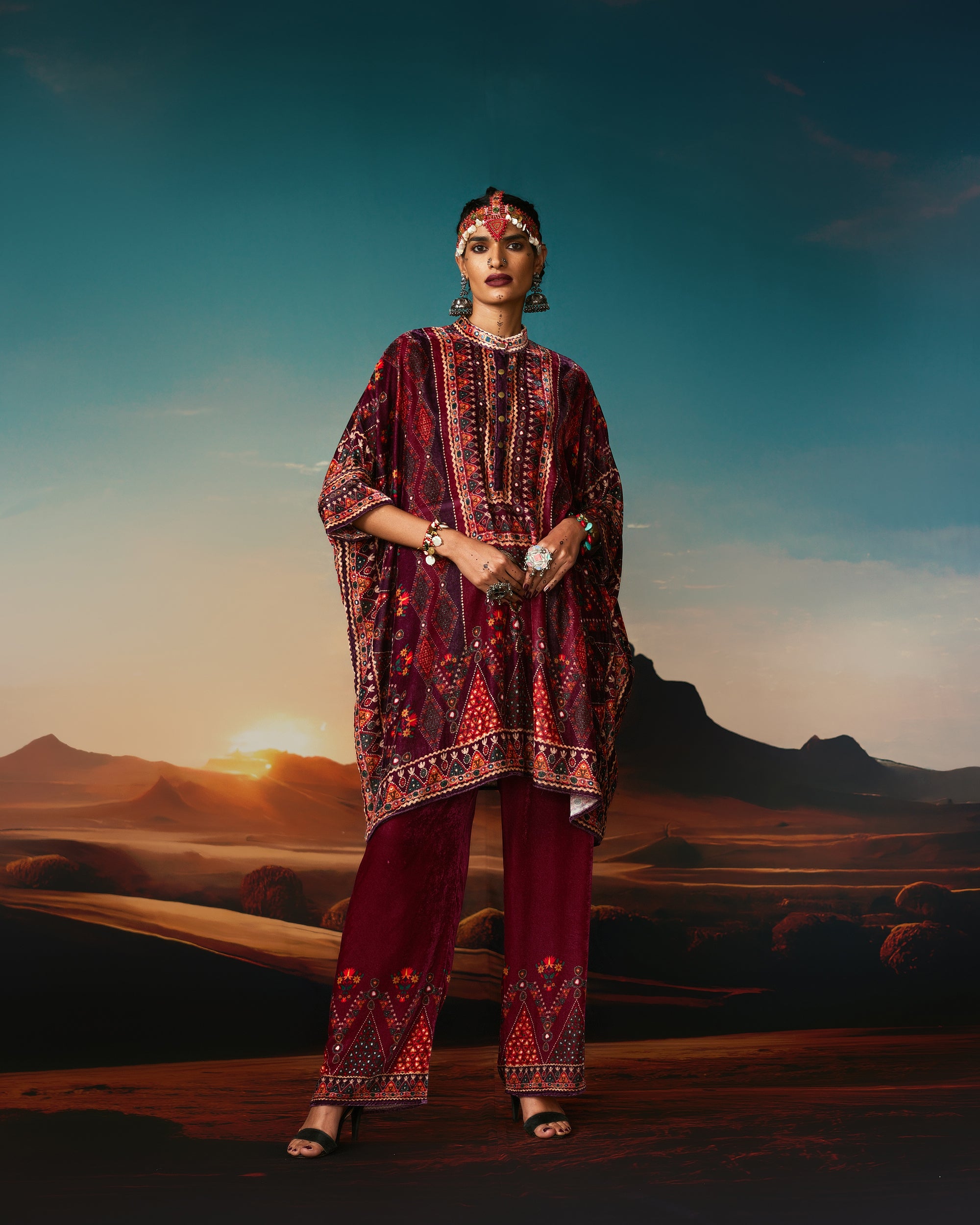 Kutch : Chanel 36" - Raspberry