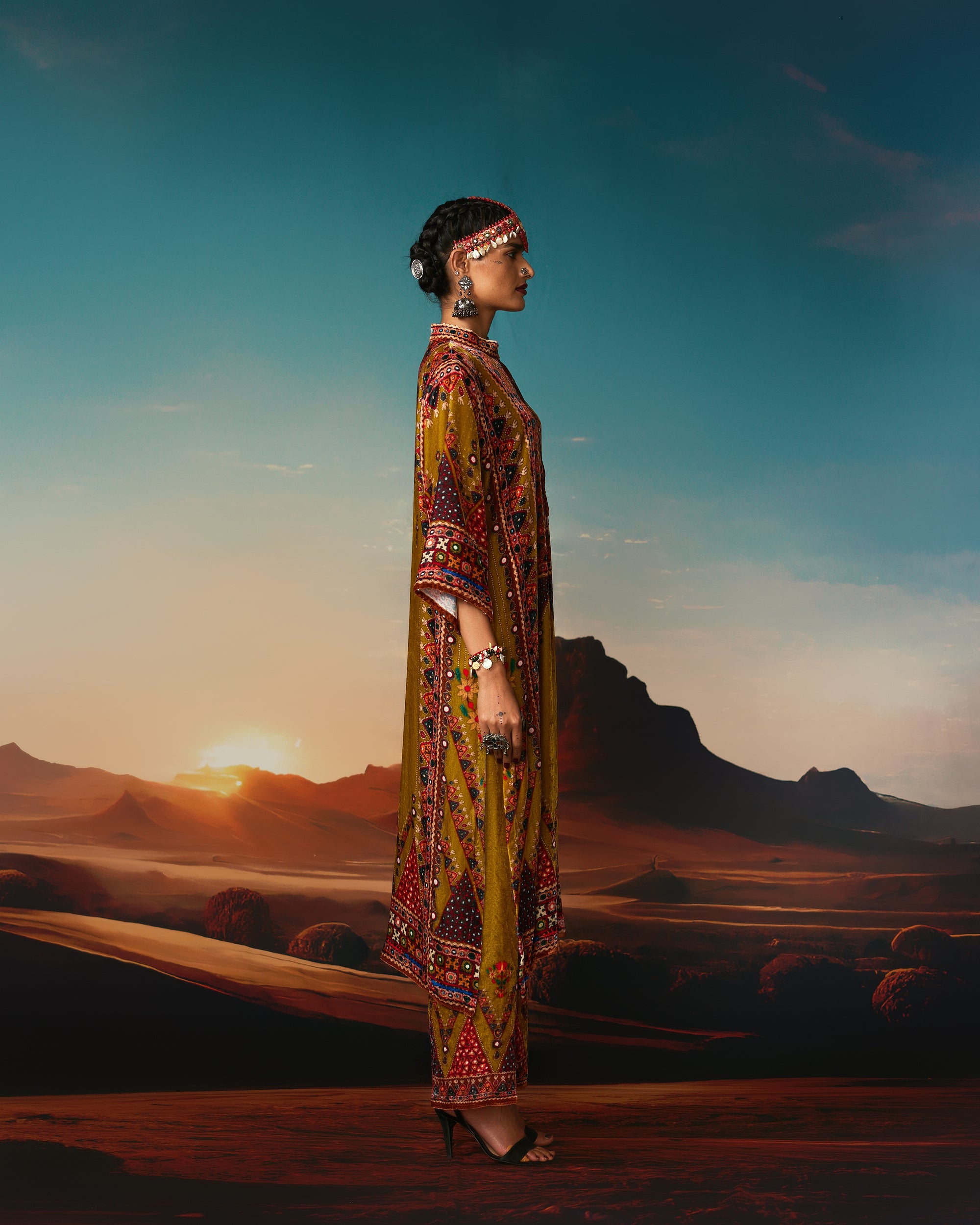 Kutch : Ghazala - Anise Green
