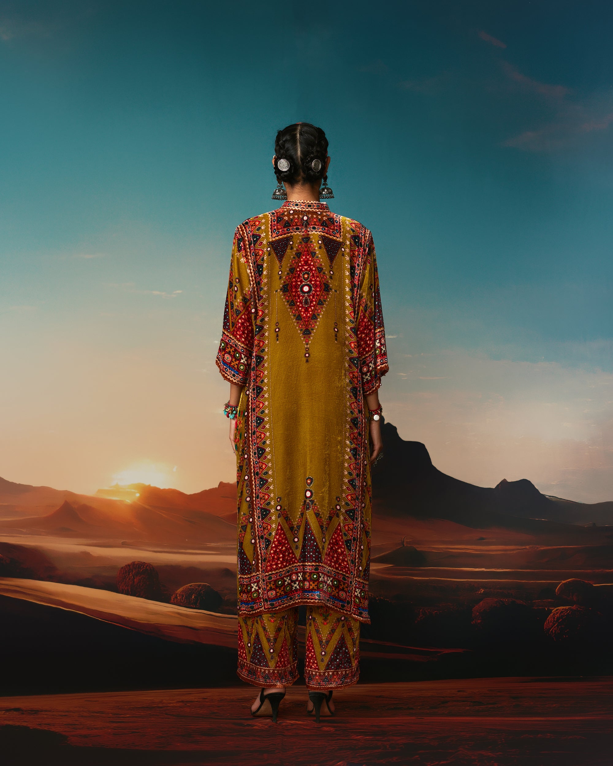 Kutch : Ghazala - Anise Green