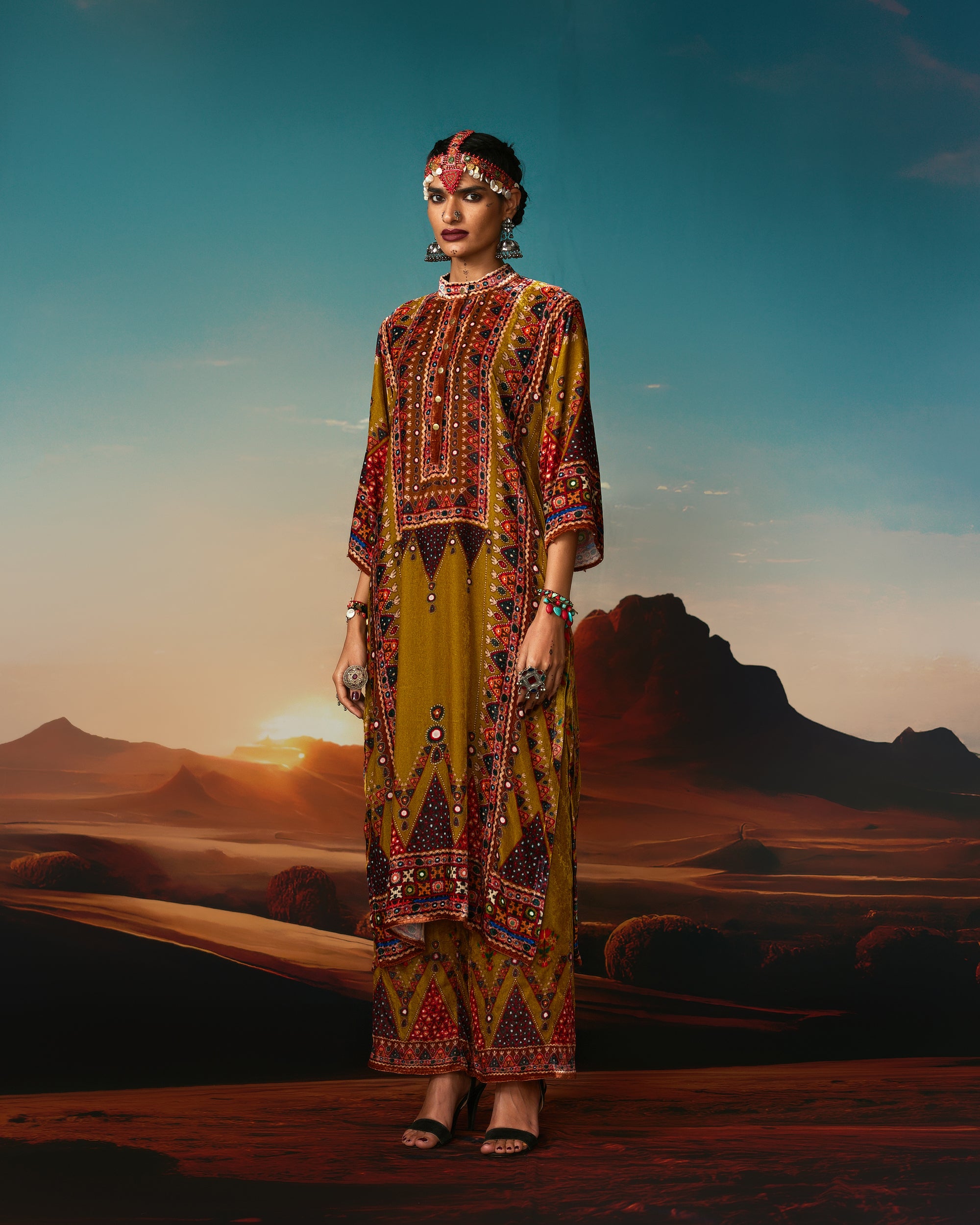 Kutch : Ghazala - Anise Green