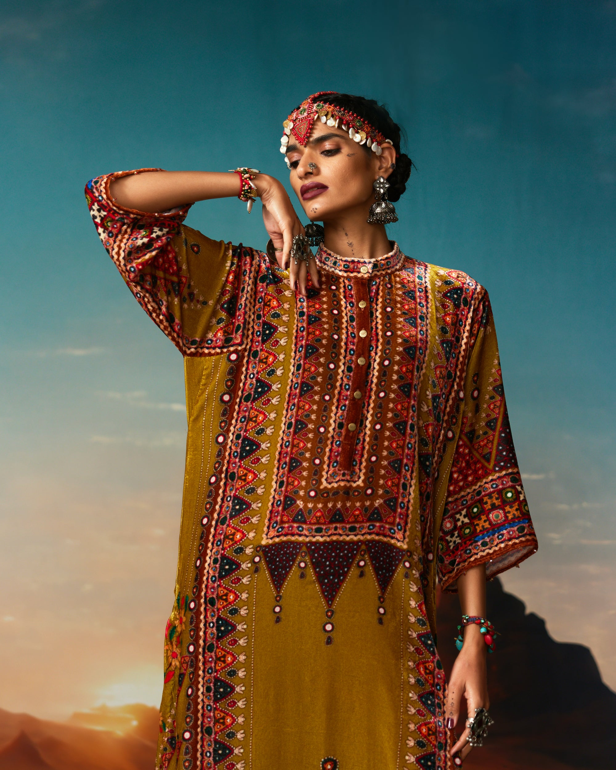 Kutch : Ghazala - Anise Green