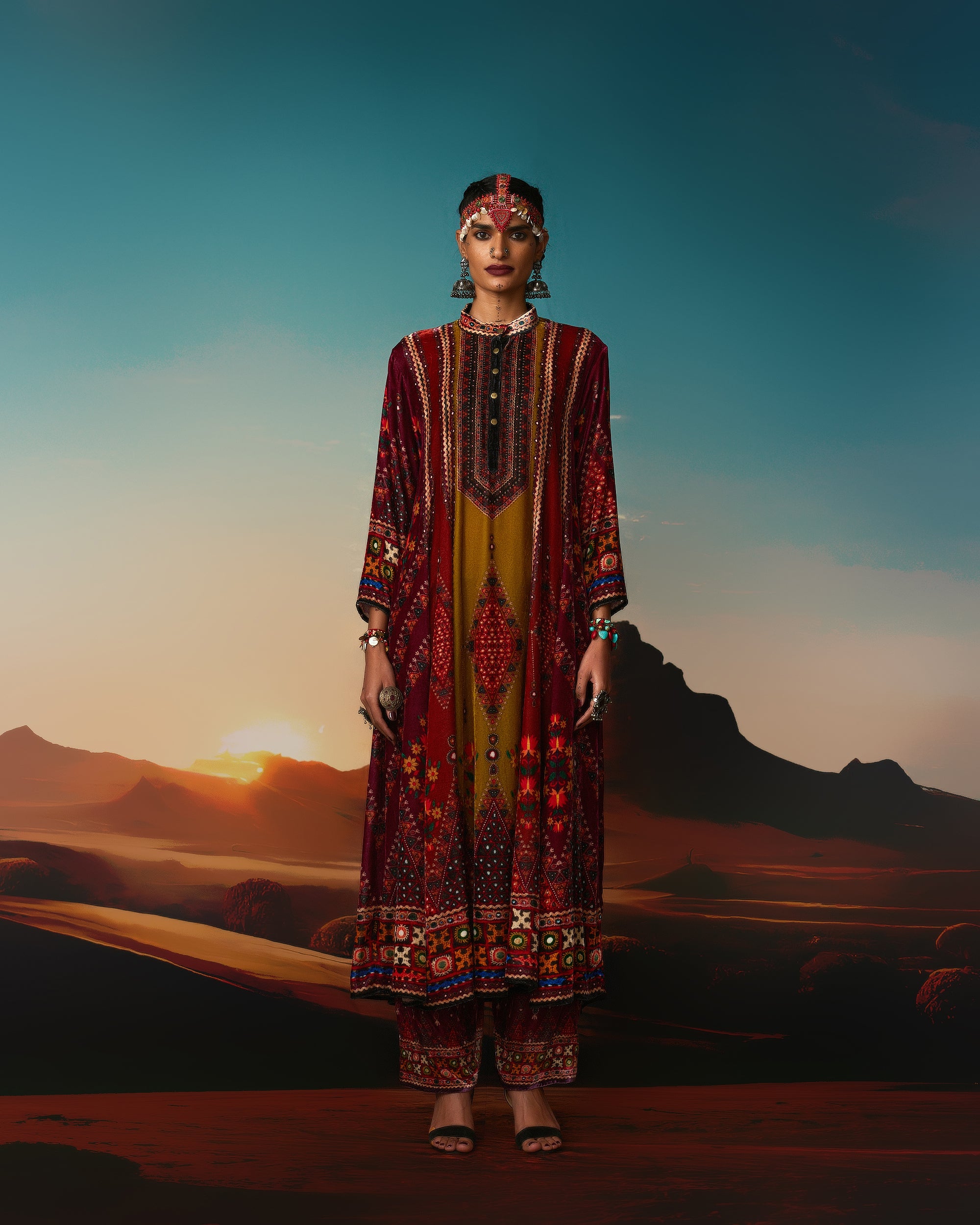 Kutch : Ada - Anise/Rust/Raspberry