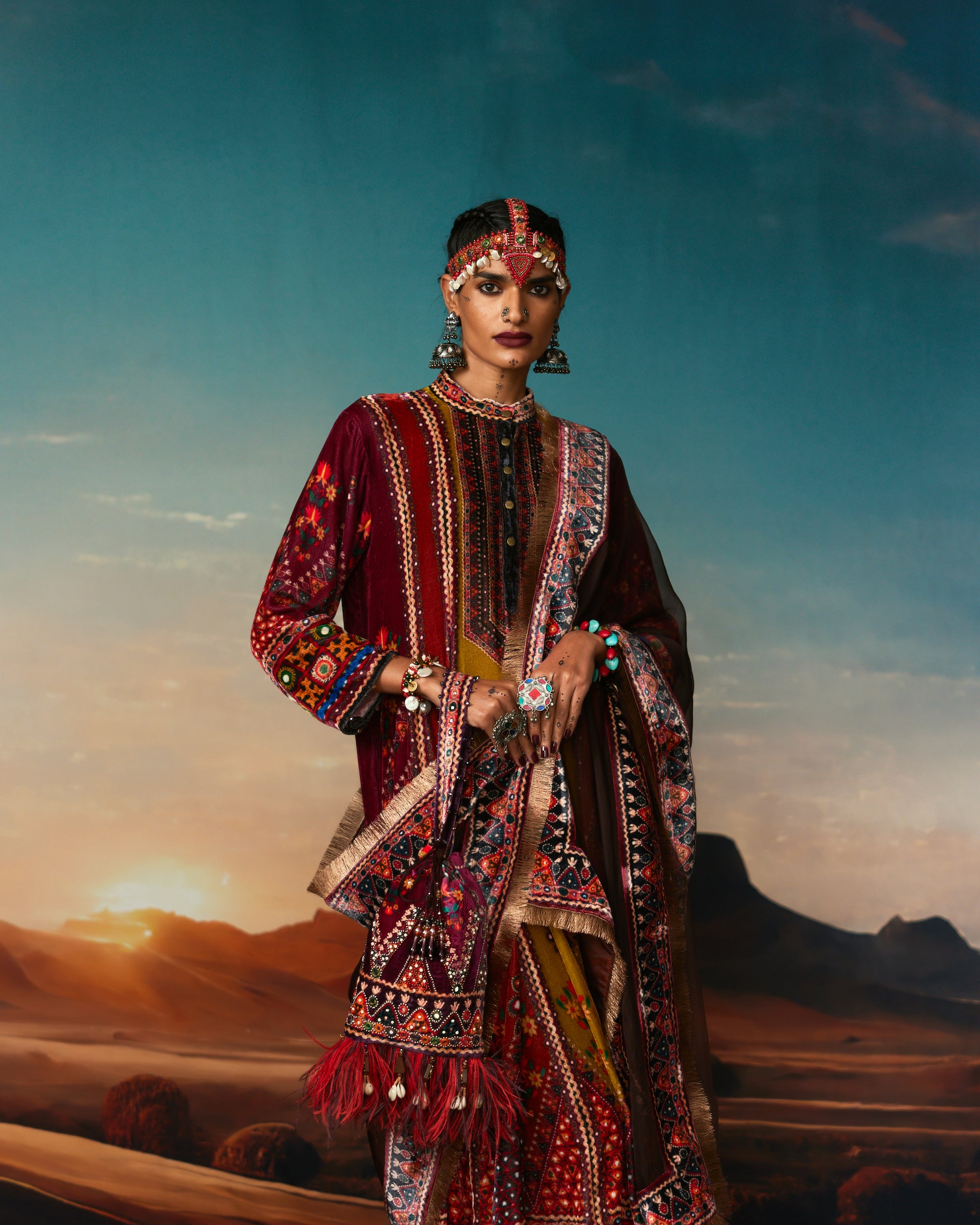 Kutch : Ada - Anise/Rust/Raspberry