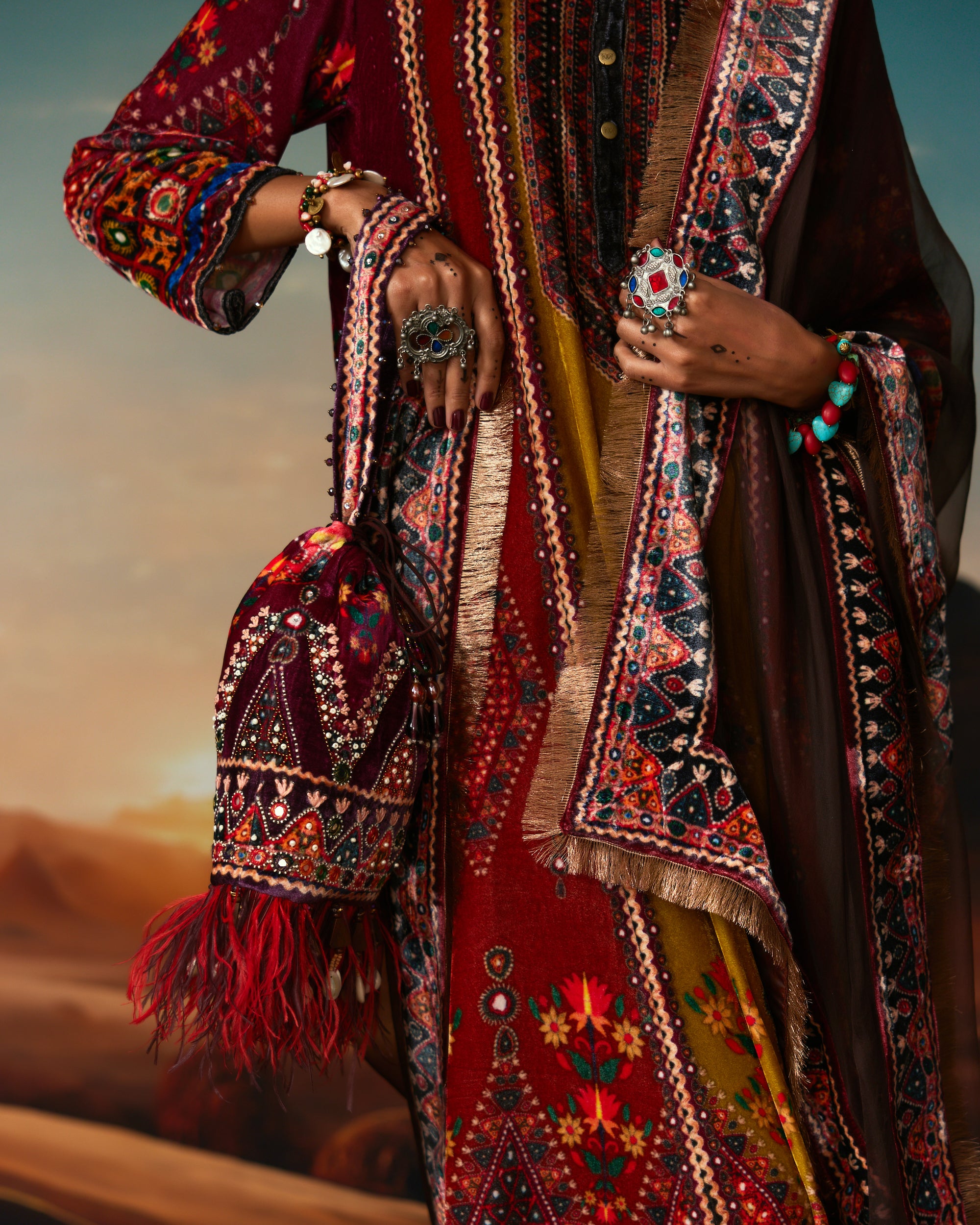 Kutch : Ada - Anise/Rust/Raspberry