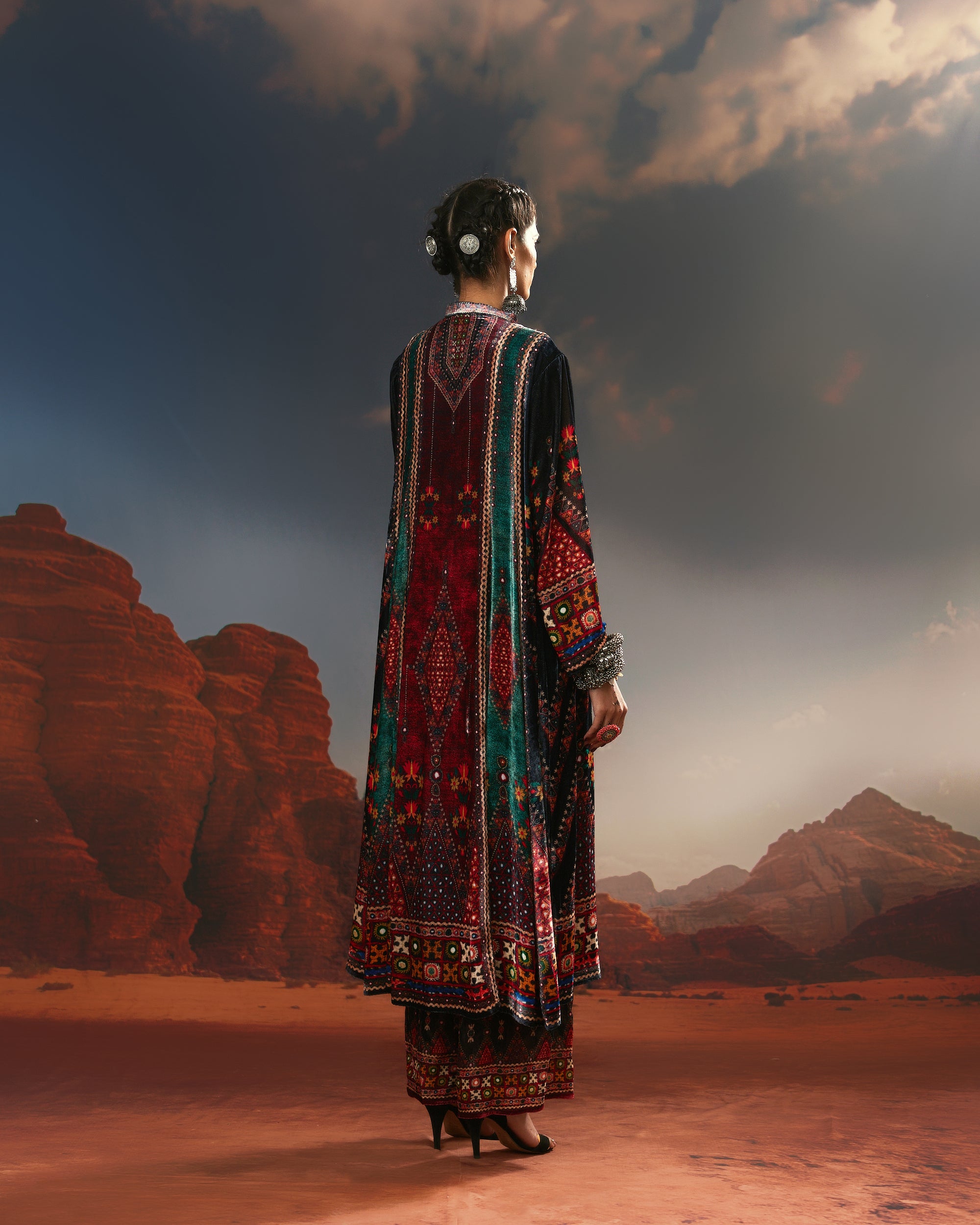 Kutch : Ada - Red/Teal/Black