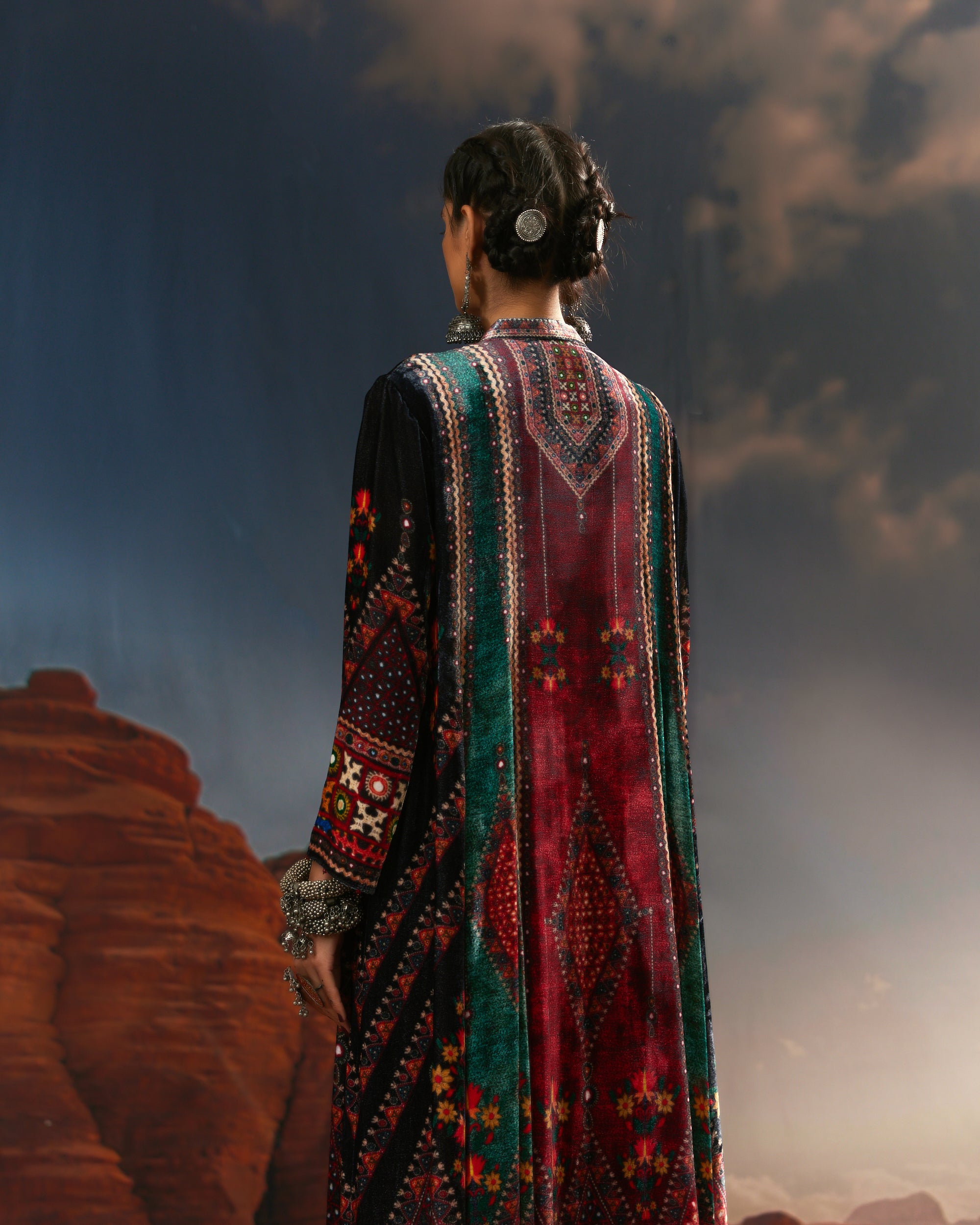 Kutch : Ada - Red/Teal/Black