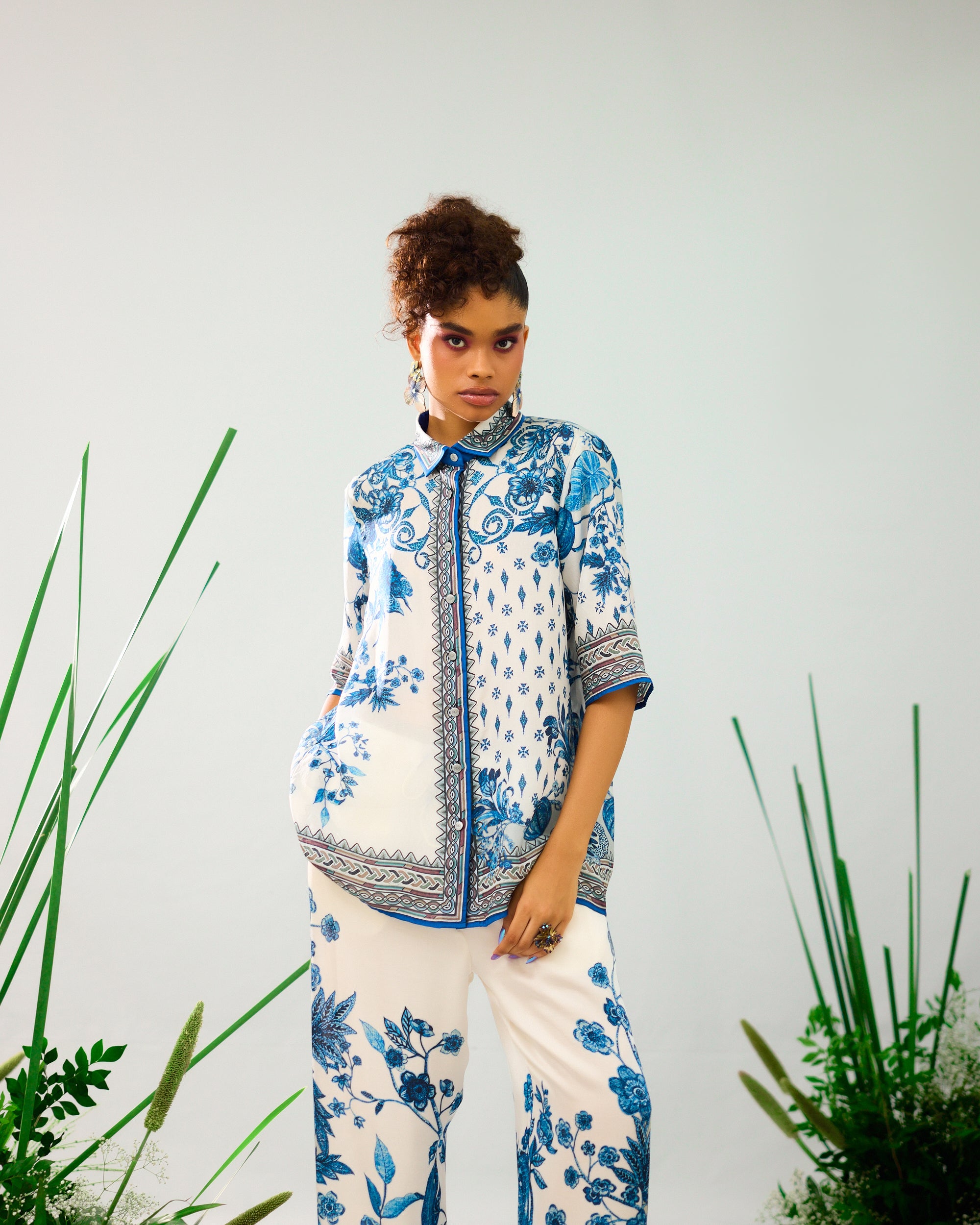 Florence : Maizah - Blue/White