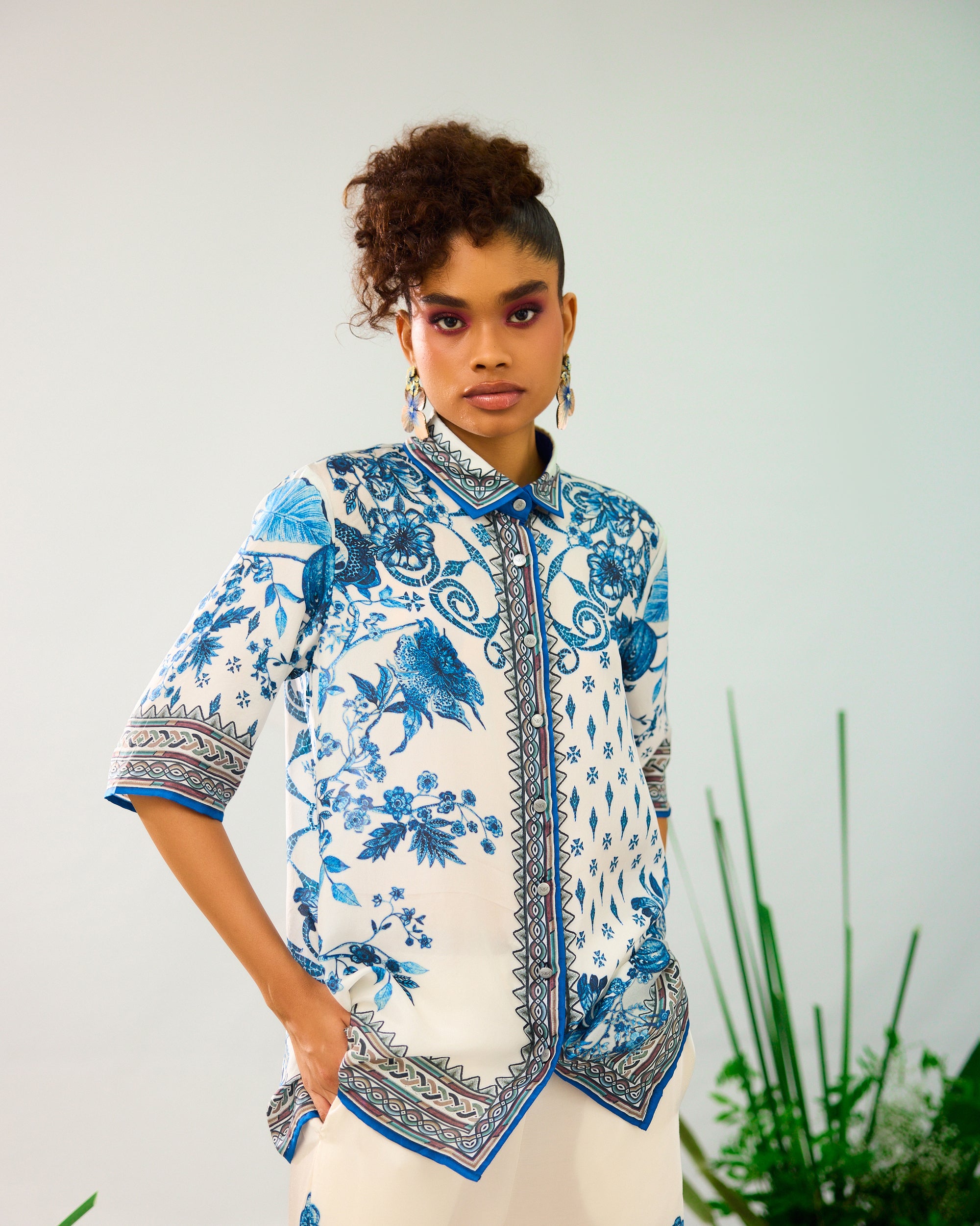 Florence : Maizah - Blue/White
