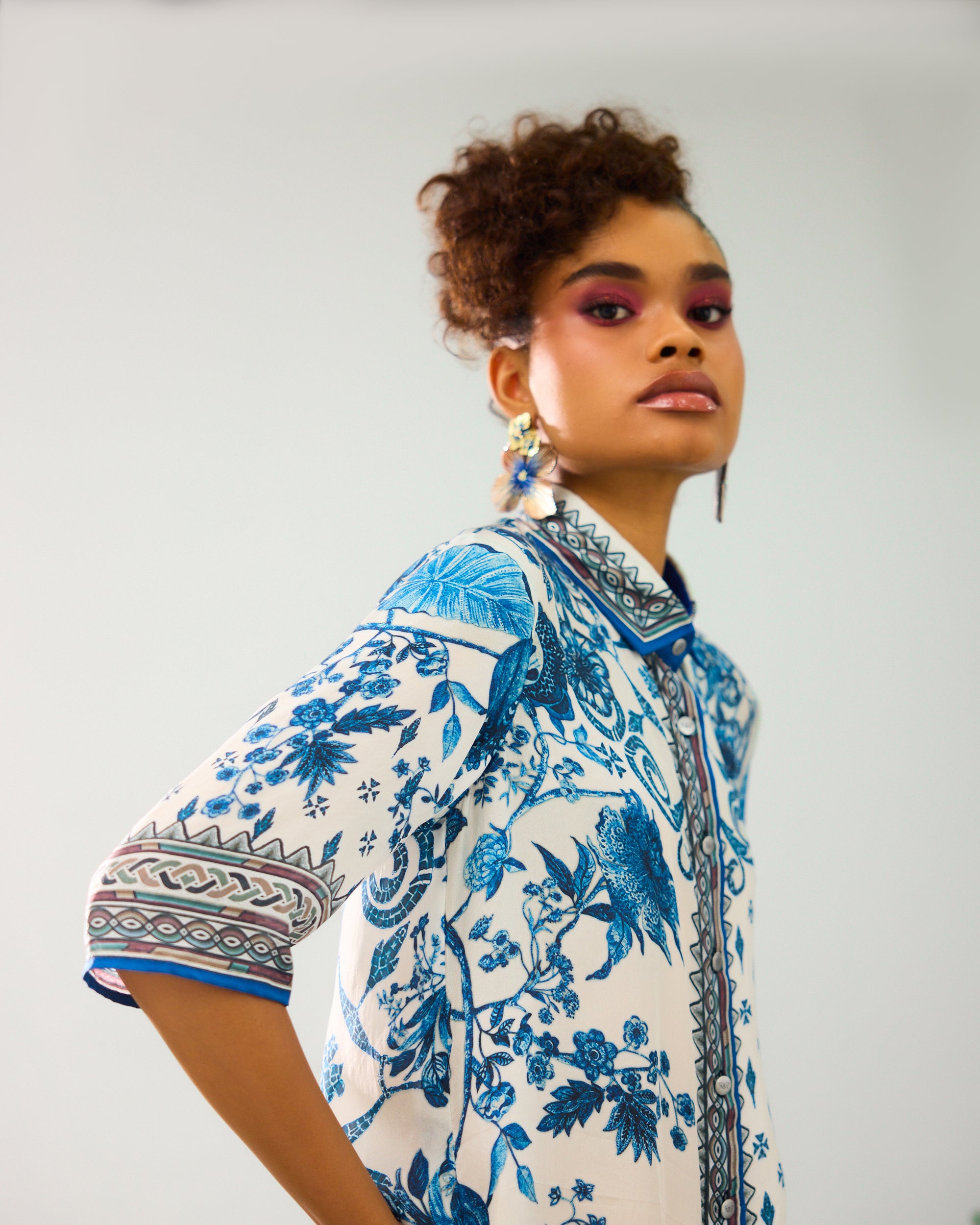 Florence : Maizah - Blue/White