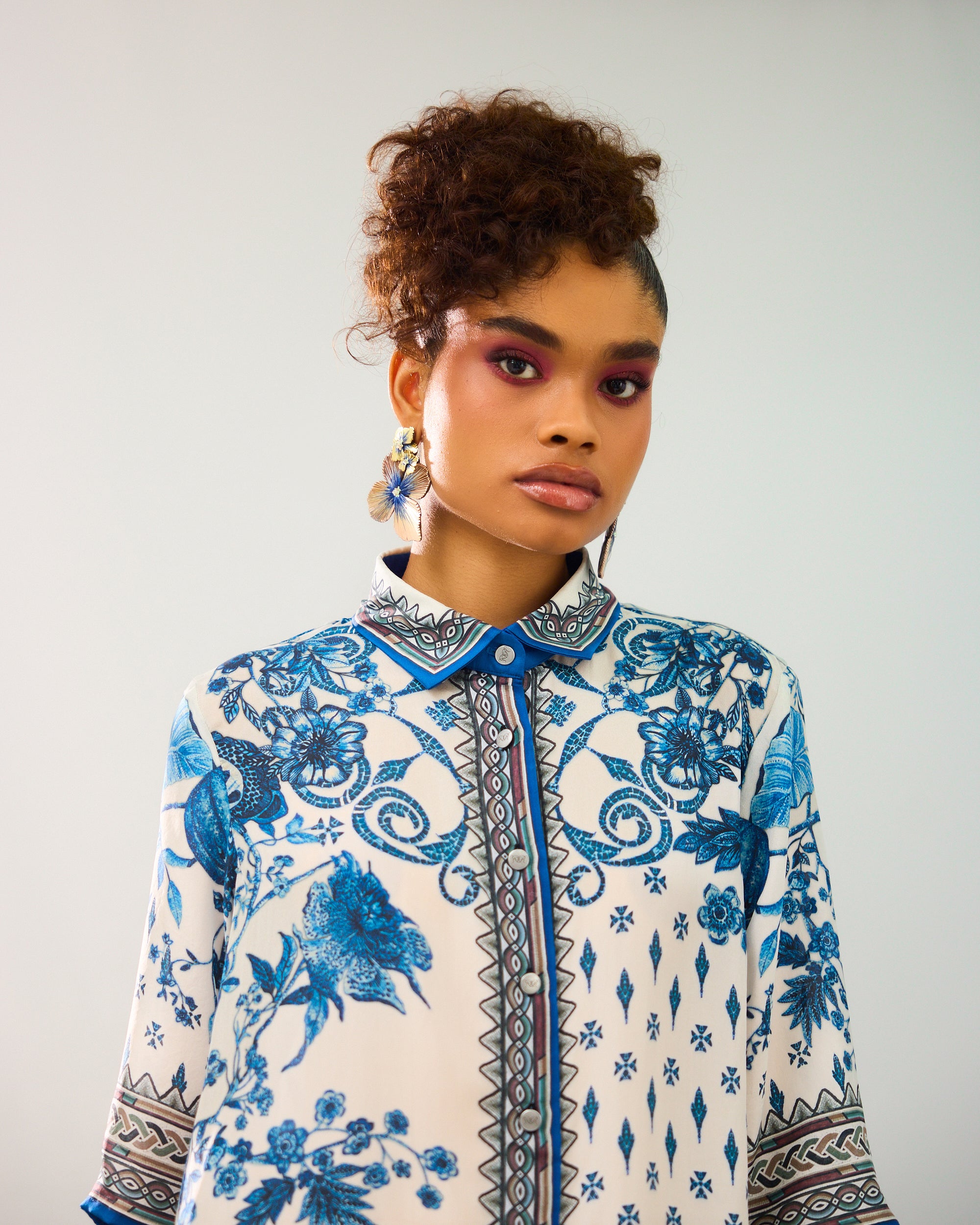 Florence : Maizah - Blue/White