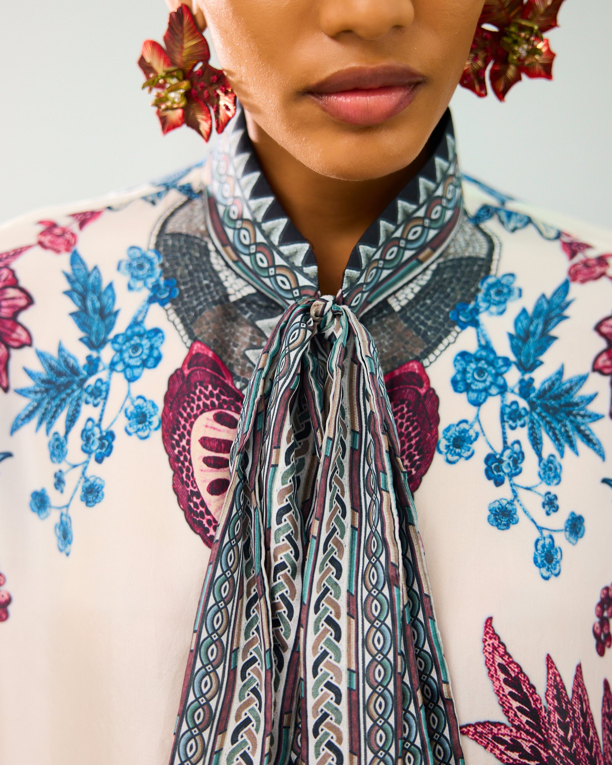 Florence : Bionda - Blue/Raspberry