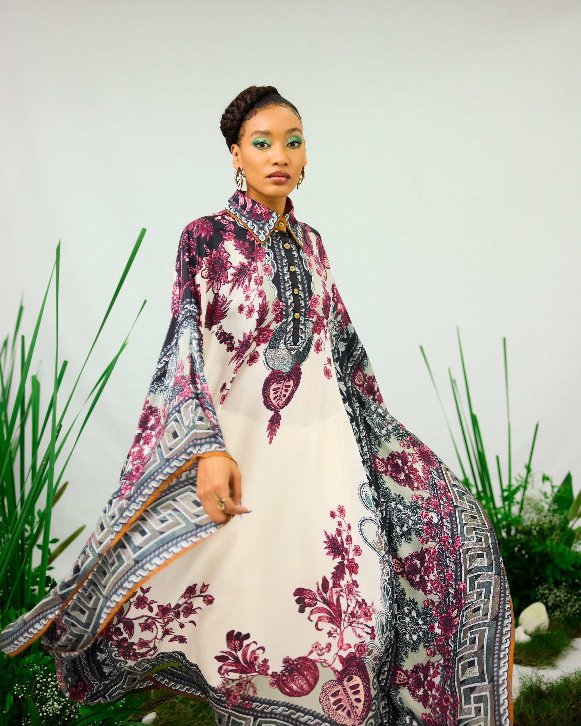 Florence : Sharifa - White/Raspberry