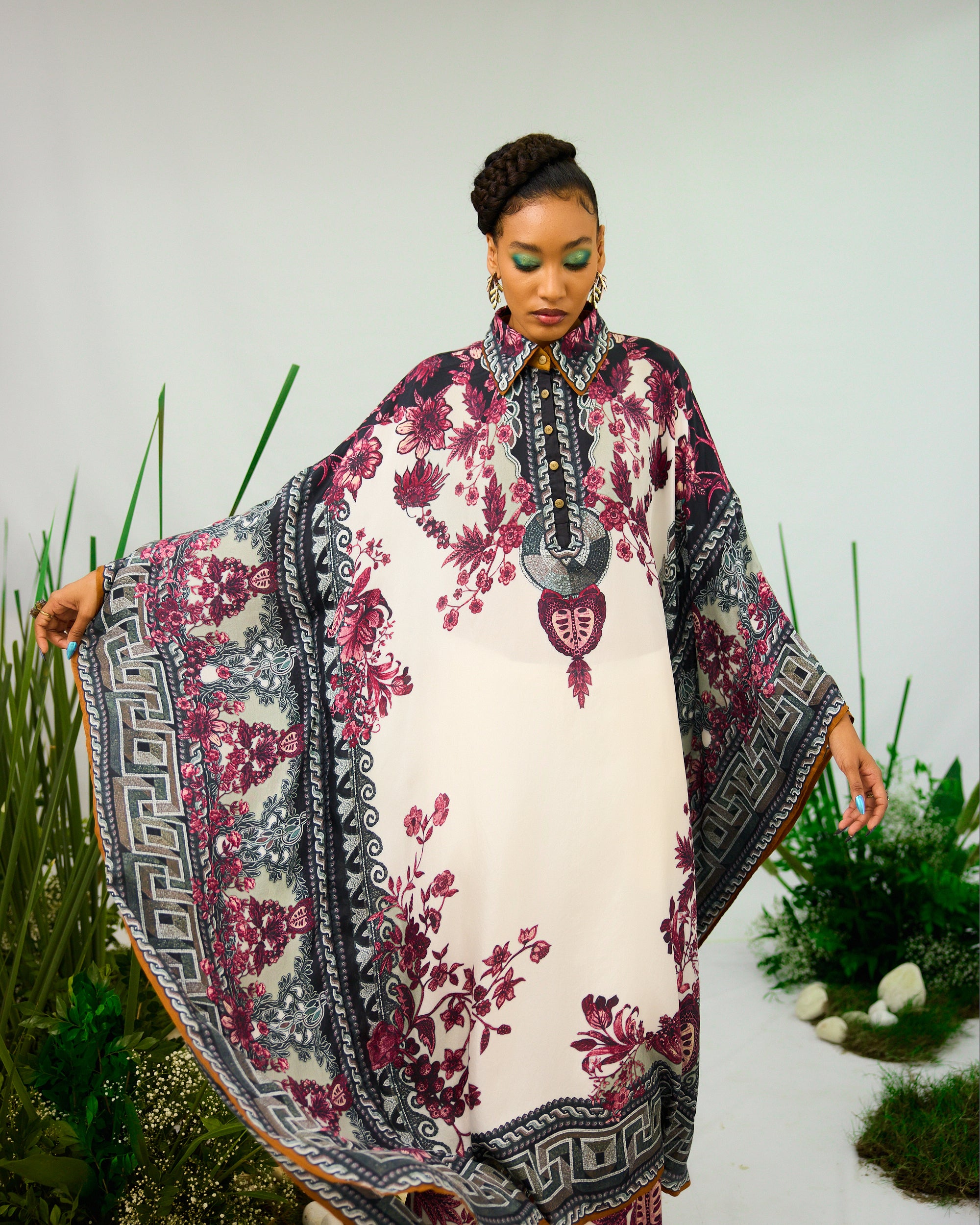 Florence : Sharifa - White/Raspberry