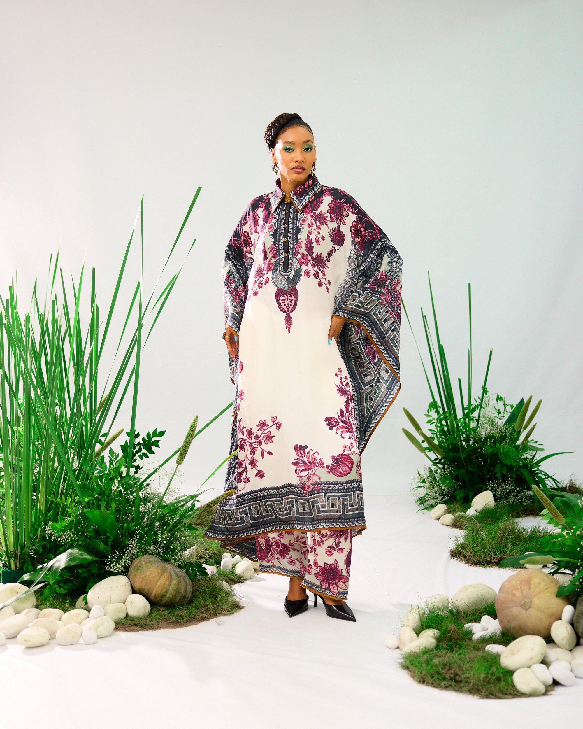 Florence : Sharifa - White/Raspberry
