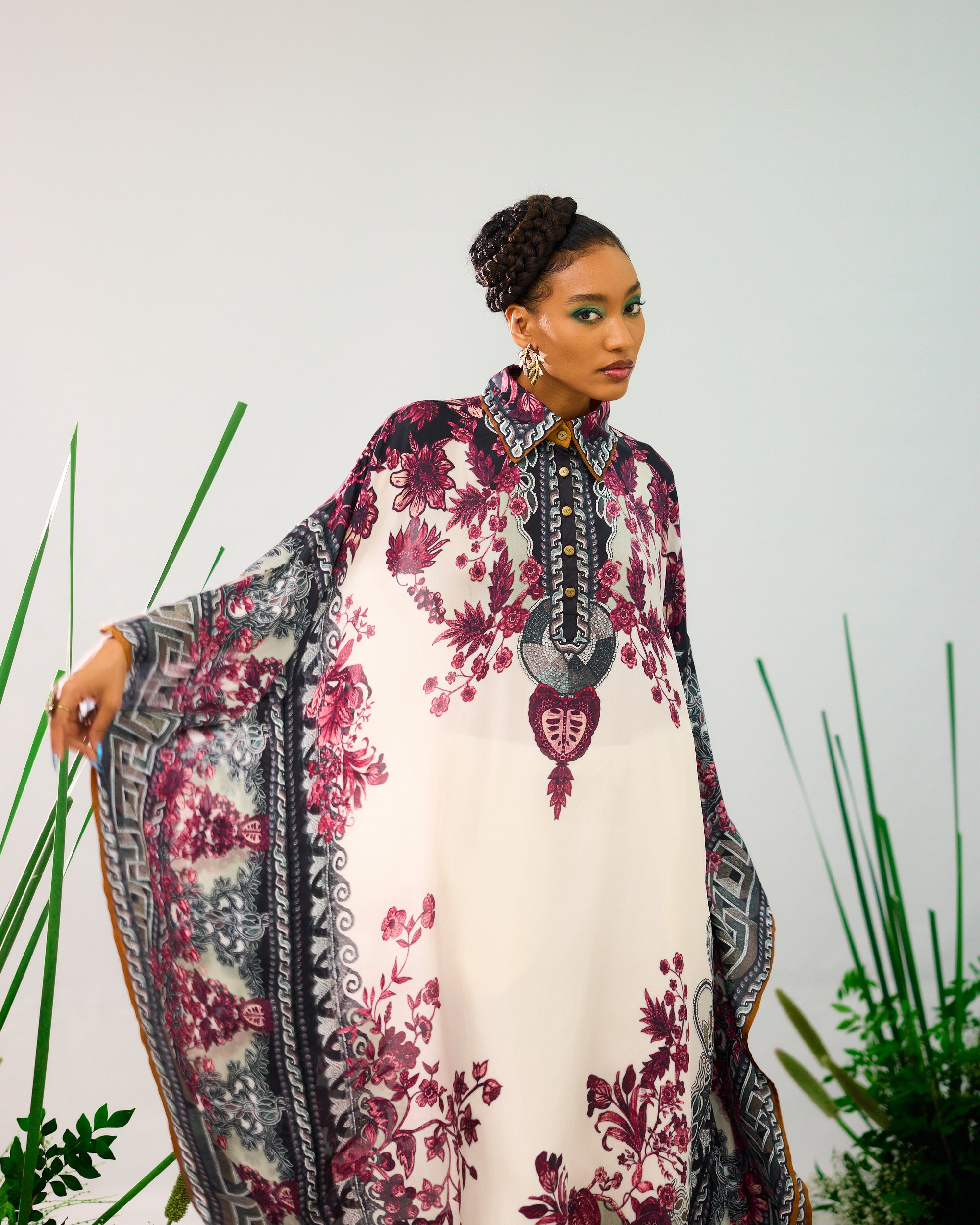 Florence : Sharifa - White/Raspberry