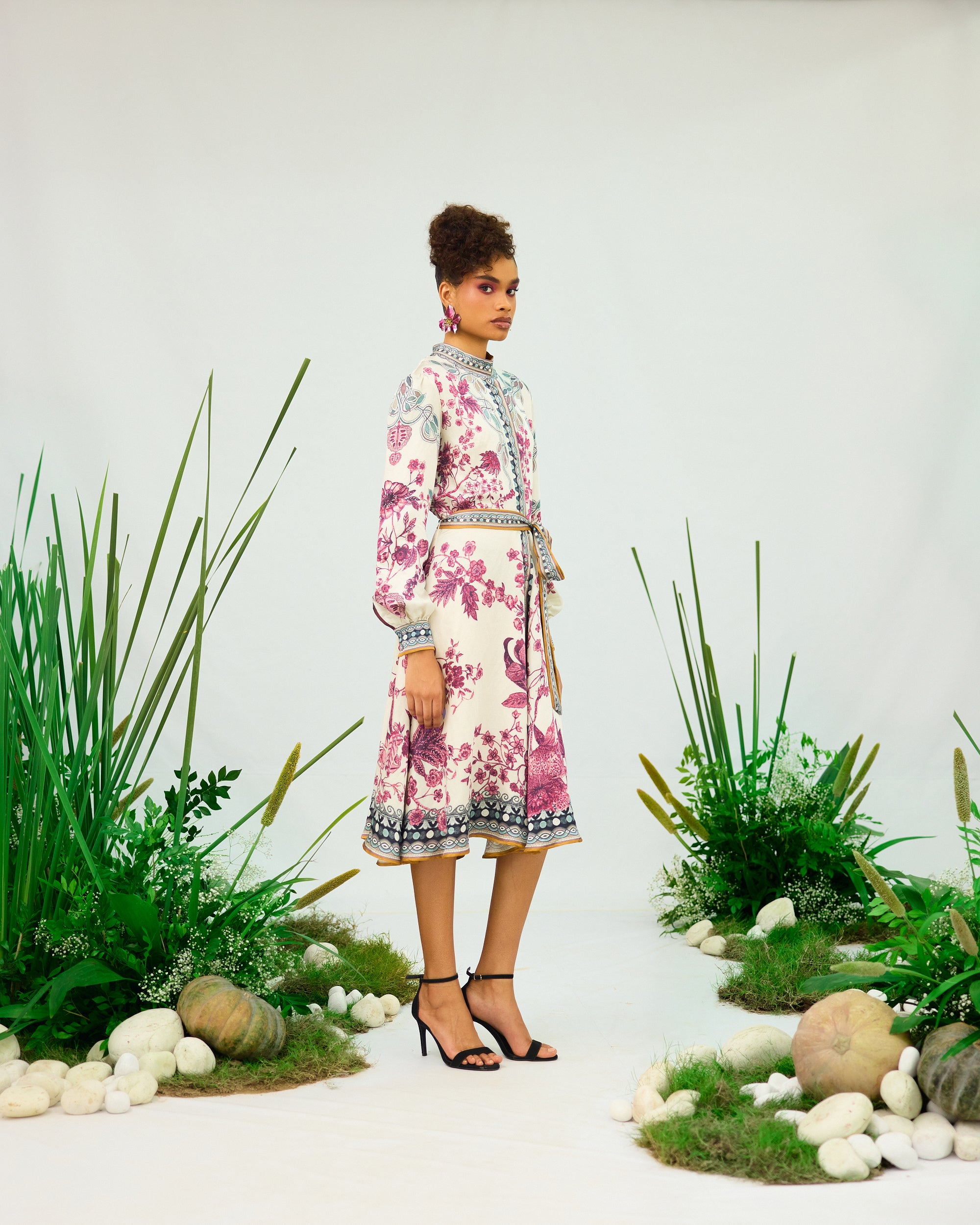Florence : Reha - Ivory/Raspberry